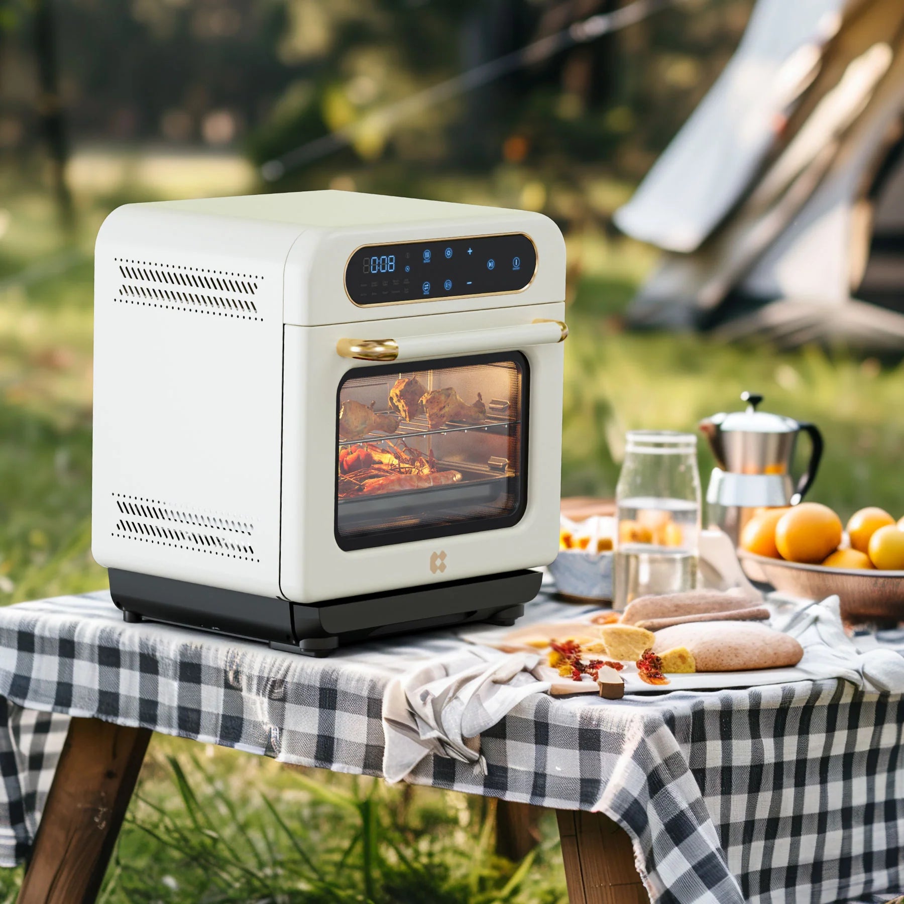 Ciarra Nosh Oven | 8-In-1 Steam Oven with Air Fryer | Ivory Mist