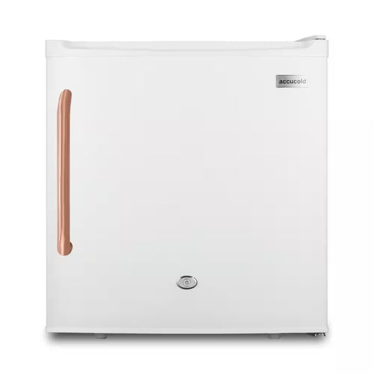 19 In. 1.7 Cu. Ft. Mini Fridge without Freezer in White and Copper