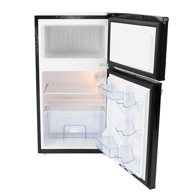 3-Cu Ft Mini Fridge with Freezer ( Black )
