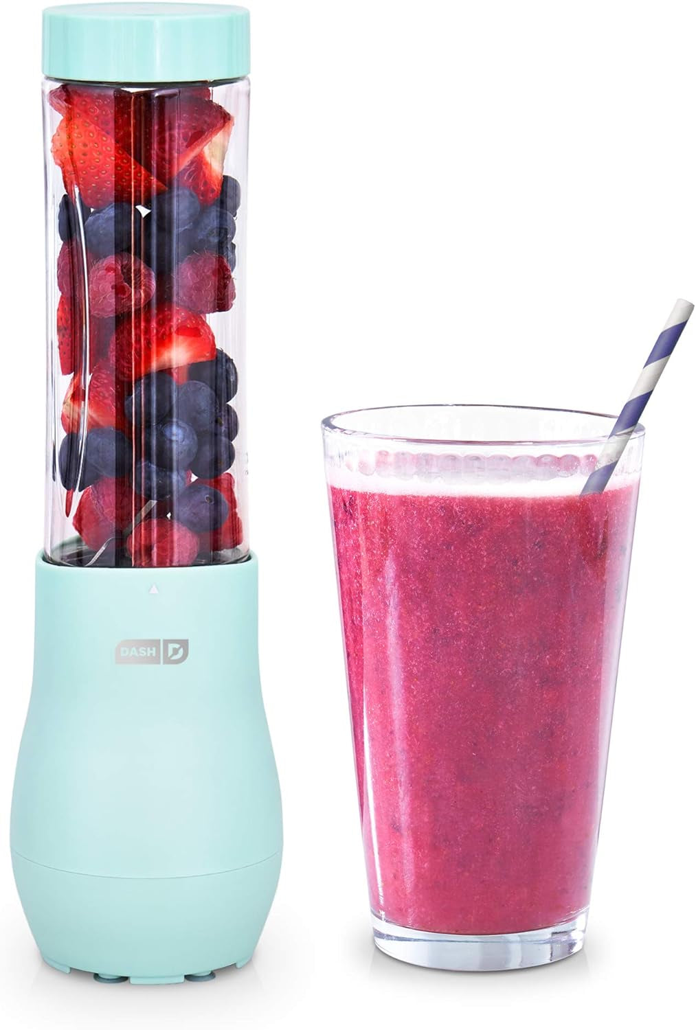 Mighty Mini 10 Oz Personal Blender with Travel Lid - Aqua