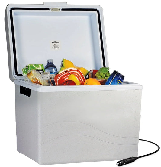 12V 42L Electric Cooler/Warmer - Versatile Two-Way Design in Sleek Gray