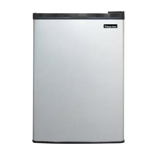 2.6 Cu. Ft. Mini Fridge in Stainless Steel Look without Freezer