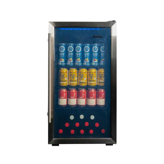 Designer 17.5 In. Wide 117-Can Free-Standing Beverage Cooler
