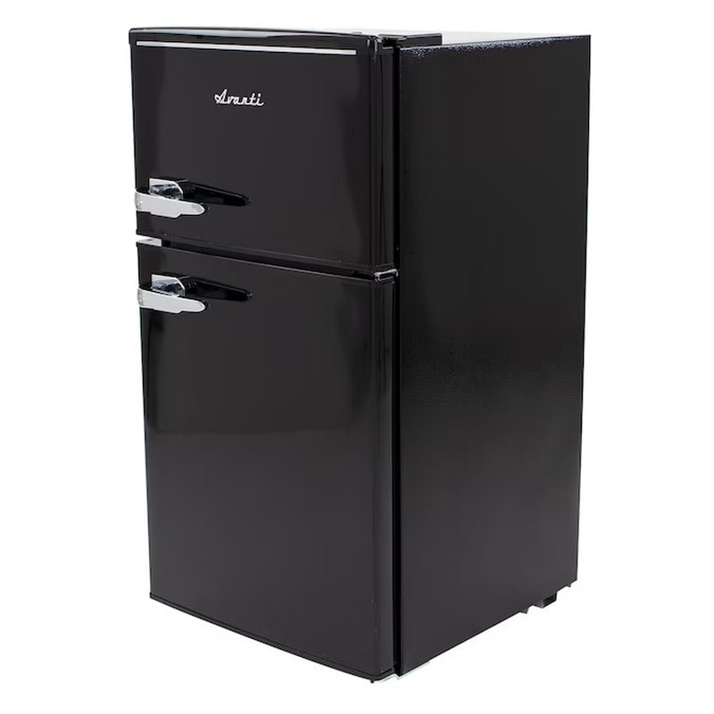 3-Cu Ft Mini Fridge with Freezer ( Black )