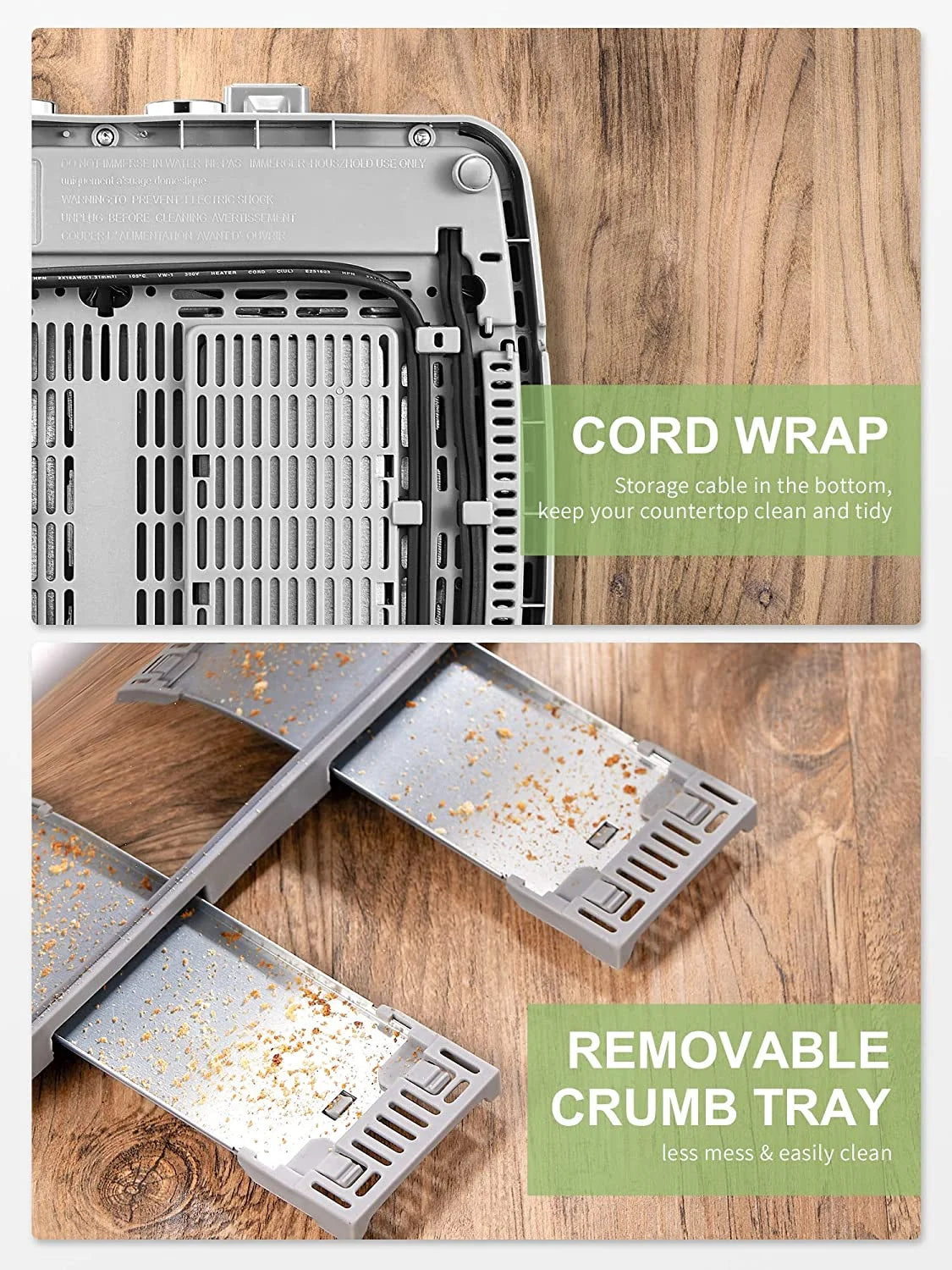 4-Slice Stainless Steel Toaster with Extra Wide Slots and High Lift Lever