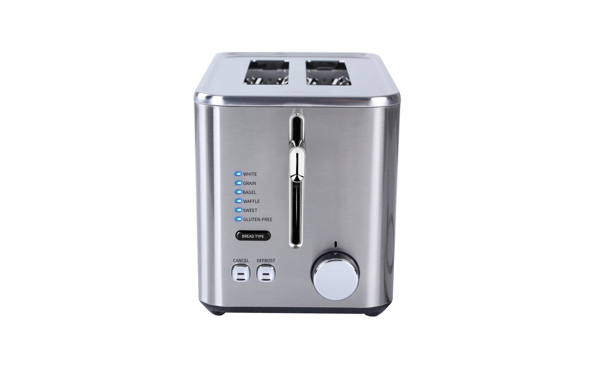 Stainless Steel 2-Slice Toaster with Extra Wide Slots and Easy Lever & Dial Controls - 900W Power