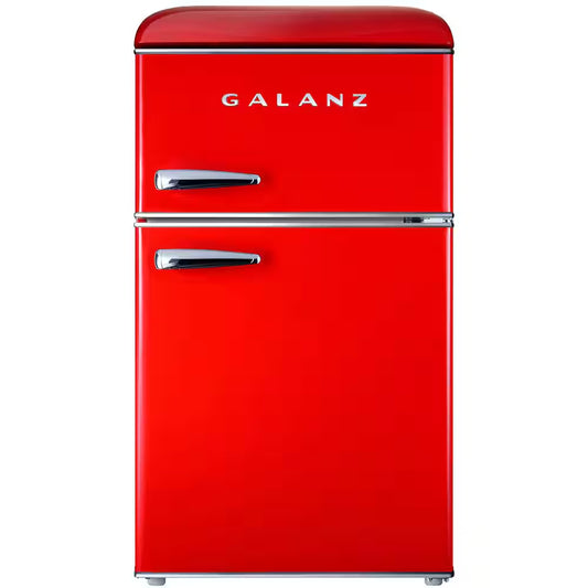 20 In. 3.1 Cu. Ft. Retro Top Freezer Refrigerator, Hot Rod Red, Energy Star