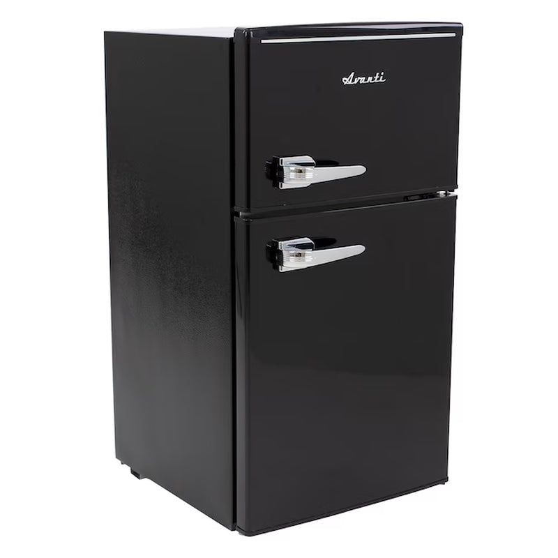 3-Cu Ft Mini Fridge with Freezer ( Black )
