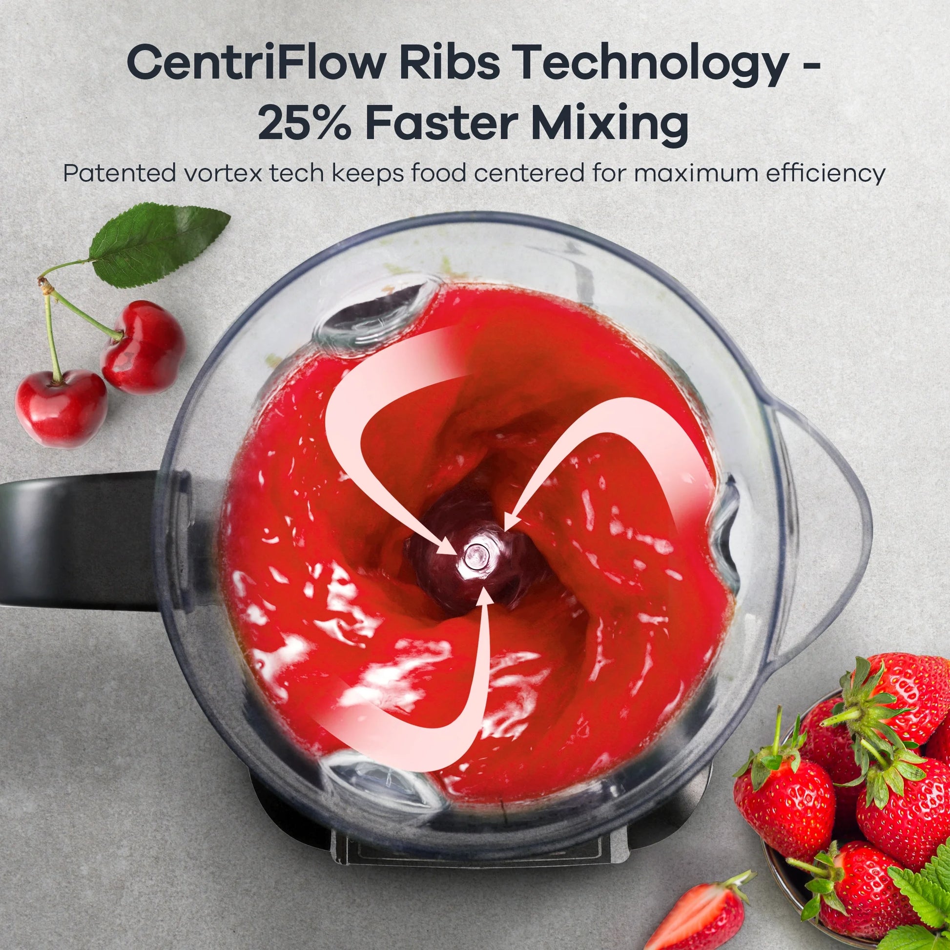 Powerful 1500W Smoothie Blender with 64oz BPA-Free Jar, 8 Smart Programs & Recipe Book - Perfect for Shakes, Ice & Frozen Fruit!