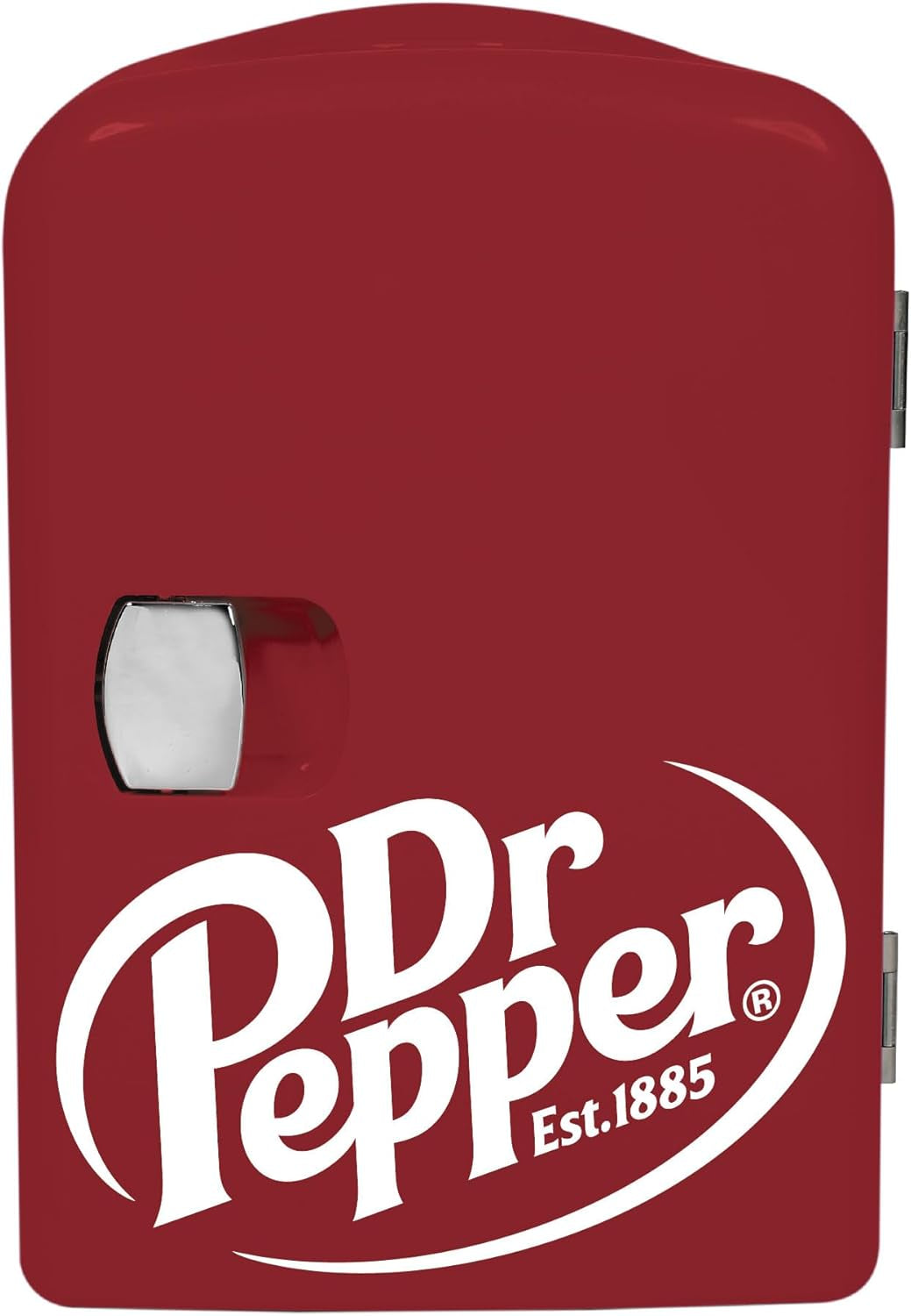 MIS135DRP DR. Pepper Mini Portable Compact Personal Fridge Cooler, 4 Liter Capacity, 6 Cans, Makeup, Skincare, Freon-Free & Eco Friendly, Maroon