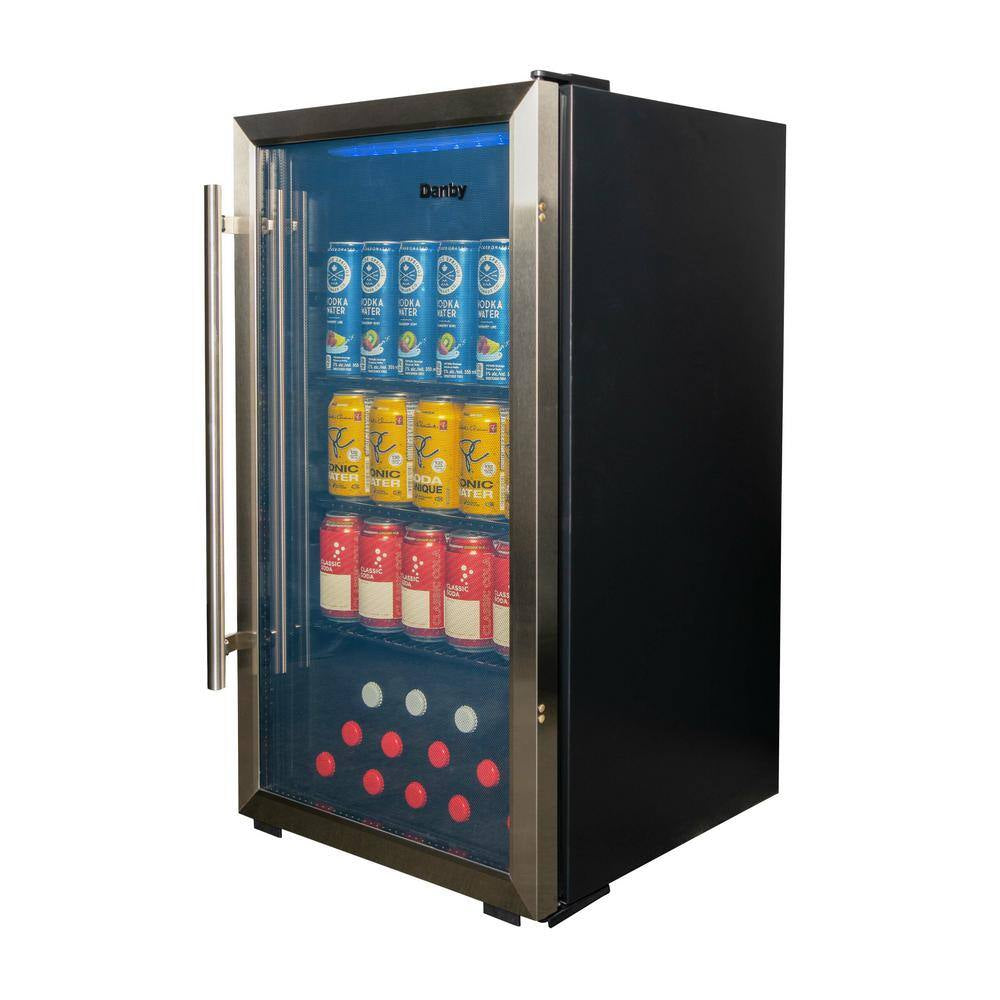 Designer 17.5 In. Wide 117-Can Free-Standing Beverage Cooler