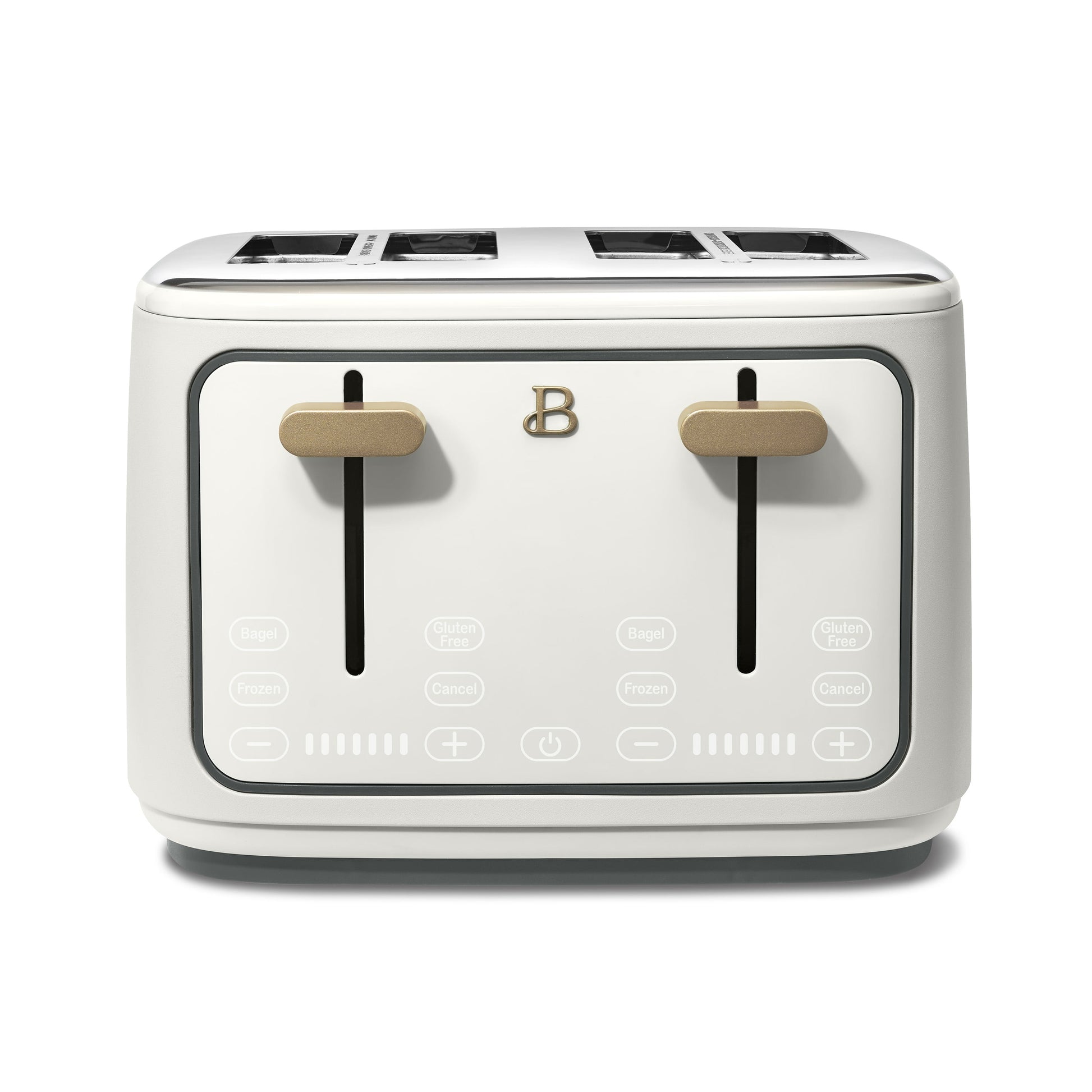 Drew Barrymore's Elegant 4-Slice Touch-Activated Toaster in White Icing
