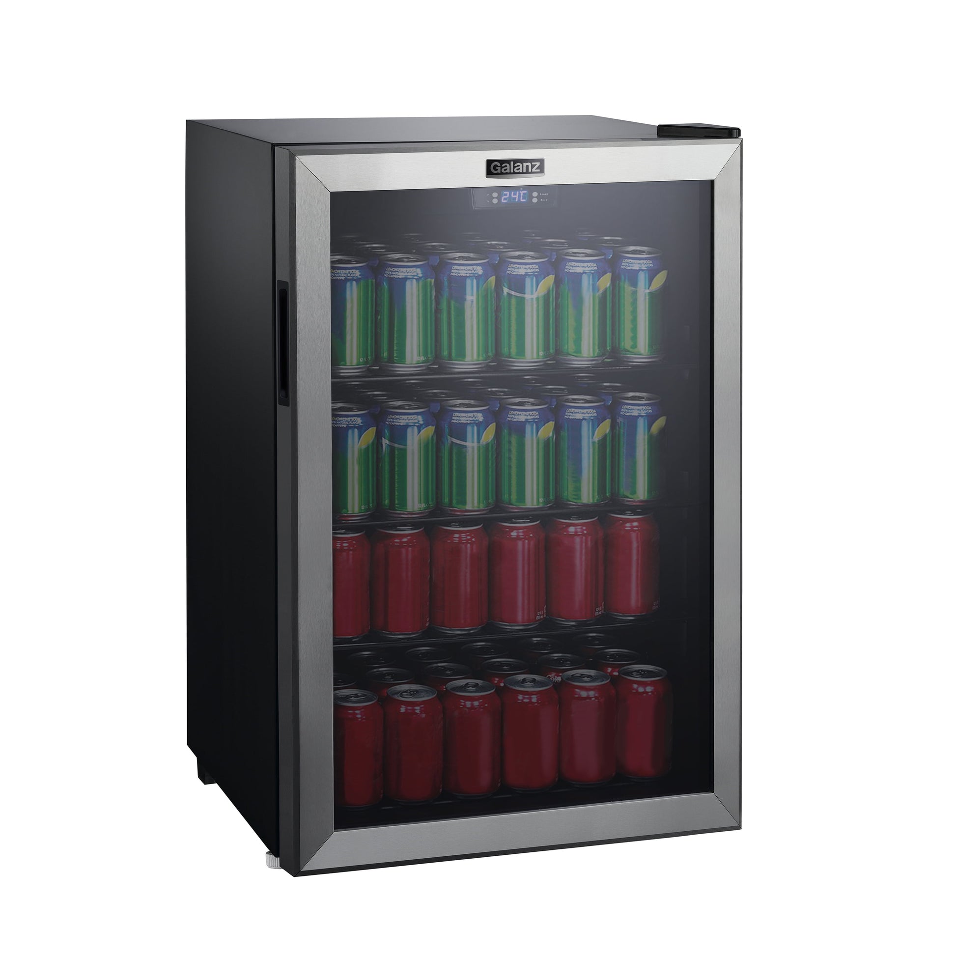 4.5 Cu Ft 152 Can Beverage Center Mini Fridge, Stainless Steel, New