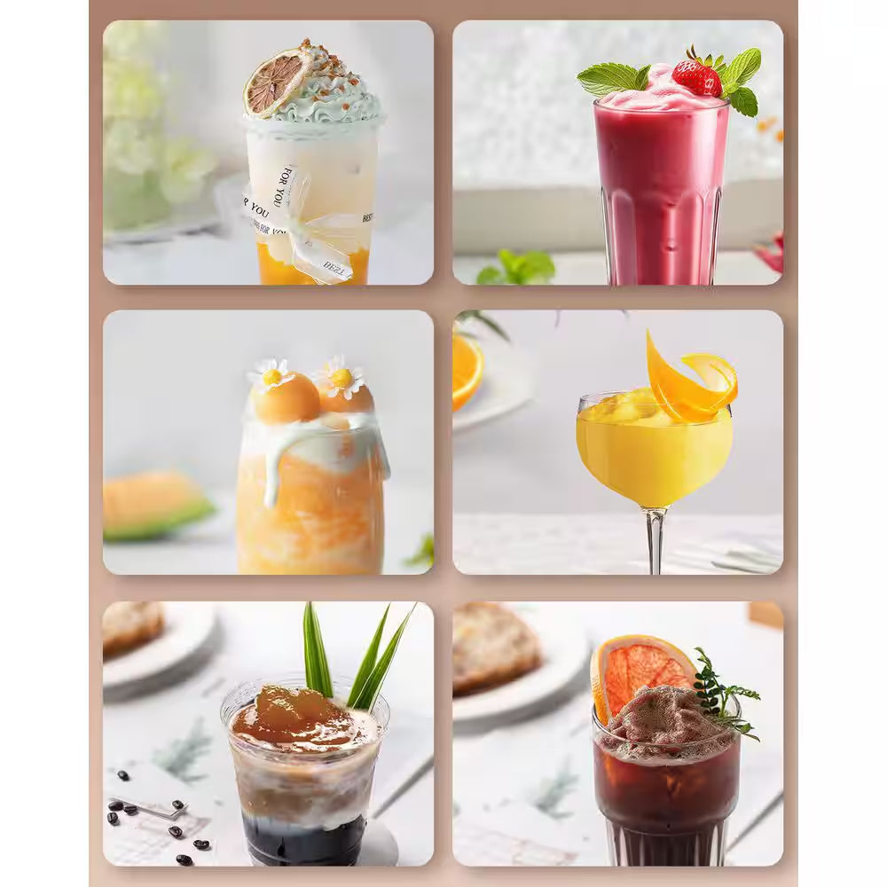 68 Oz. Black Slushy Machine, Self-Cleaning Snow Cone Machine with 6-Preset Programs, 4-Hours Freshness and No Ice Needed