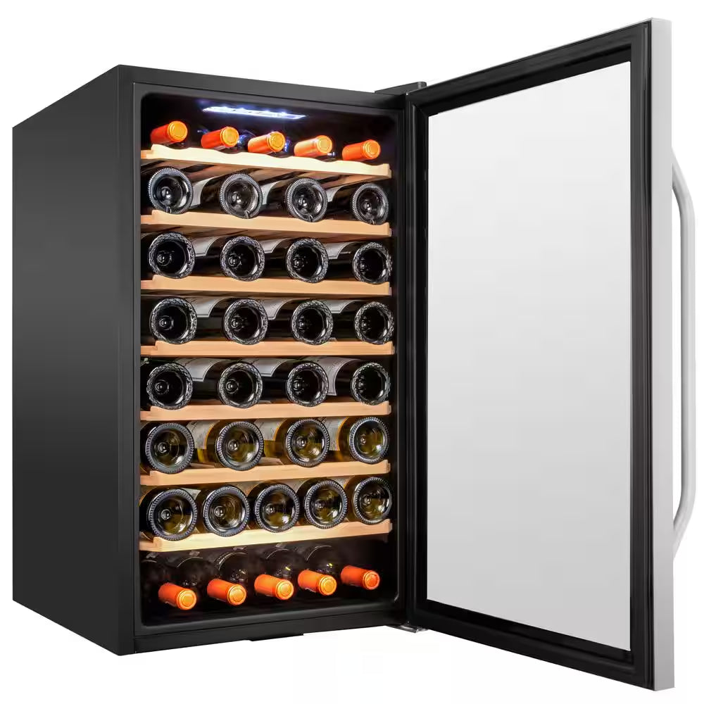 Wine Fridge, Large Freestanding Wine Cooler Refrigerator, 51 Bottles
