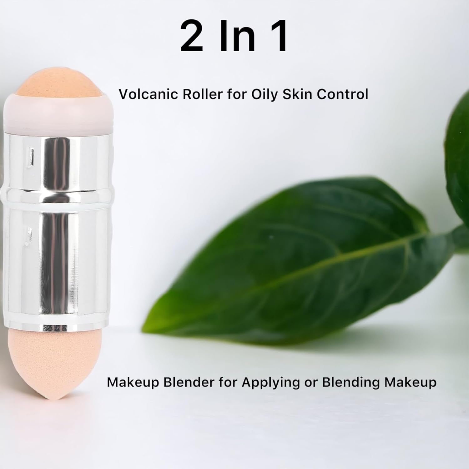 Dragon Fruit Face Roller - Oily Skin Control & Shine Absorbing Makeup Blender - Reusable Volcanic Stone Skincare Tool for Flawless Finish