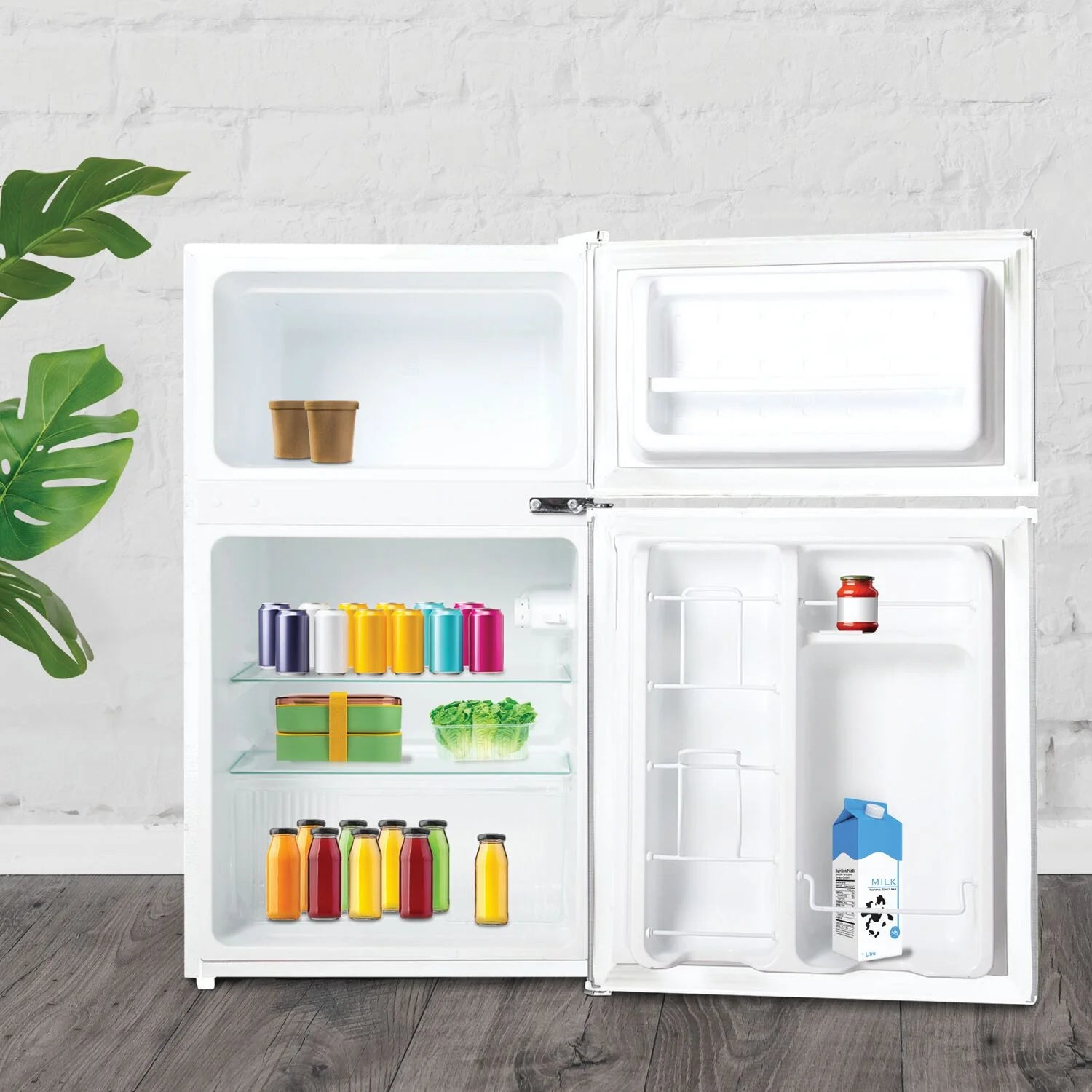 3.1 Cu. Ft. Compact Refrigerator/Freezer - White, Perfect for Small Spaces!