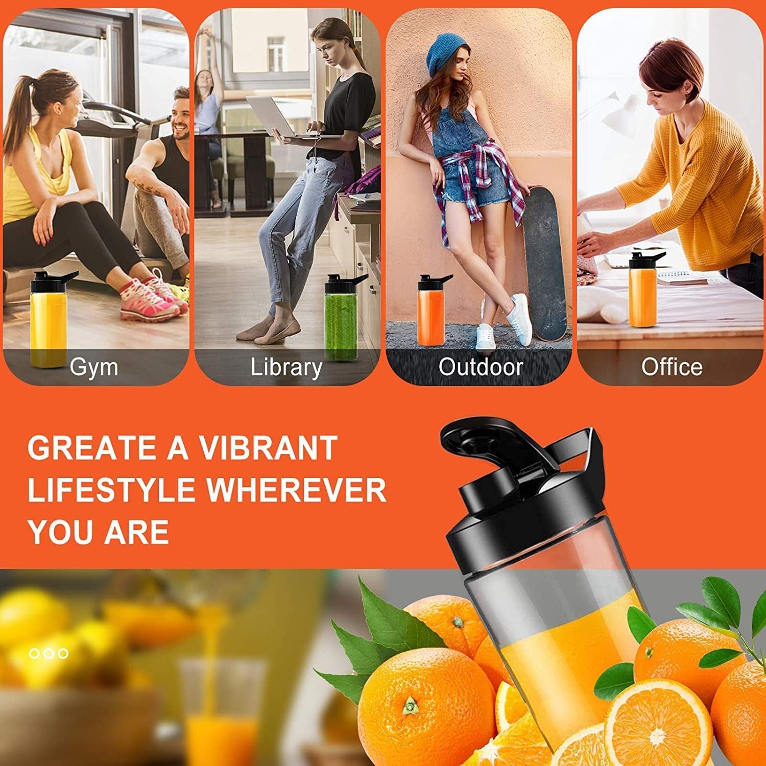 Versatile Smoothie Blender & Coffee Grinder - Portable 18/20 Oz Cup, 300W Power, Includes Recipes & Stainless Steel Blades, Perfect for Shakes, Spices, Fruits & Beans, Stylish Red Design