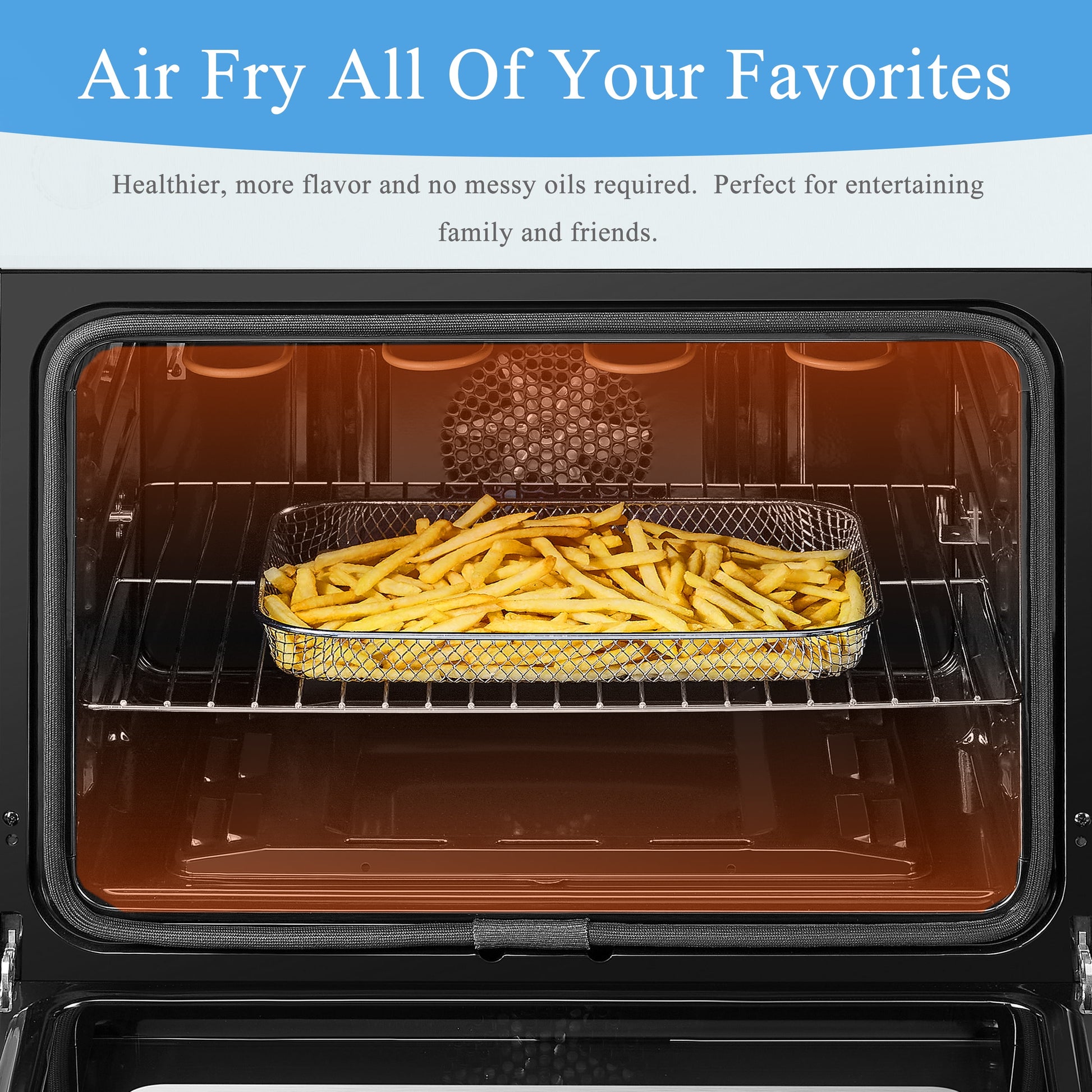 30 Inch 5.9 Cu.Ft. Freestanding Electric Convection Range with Air Fry and Rotisserie, 5 Elements