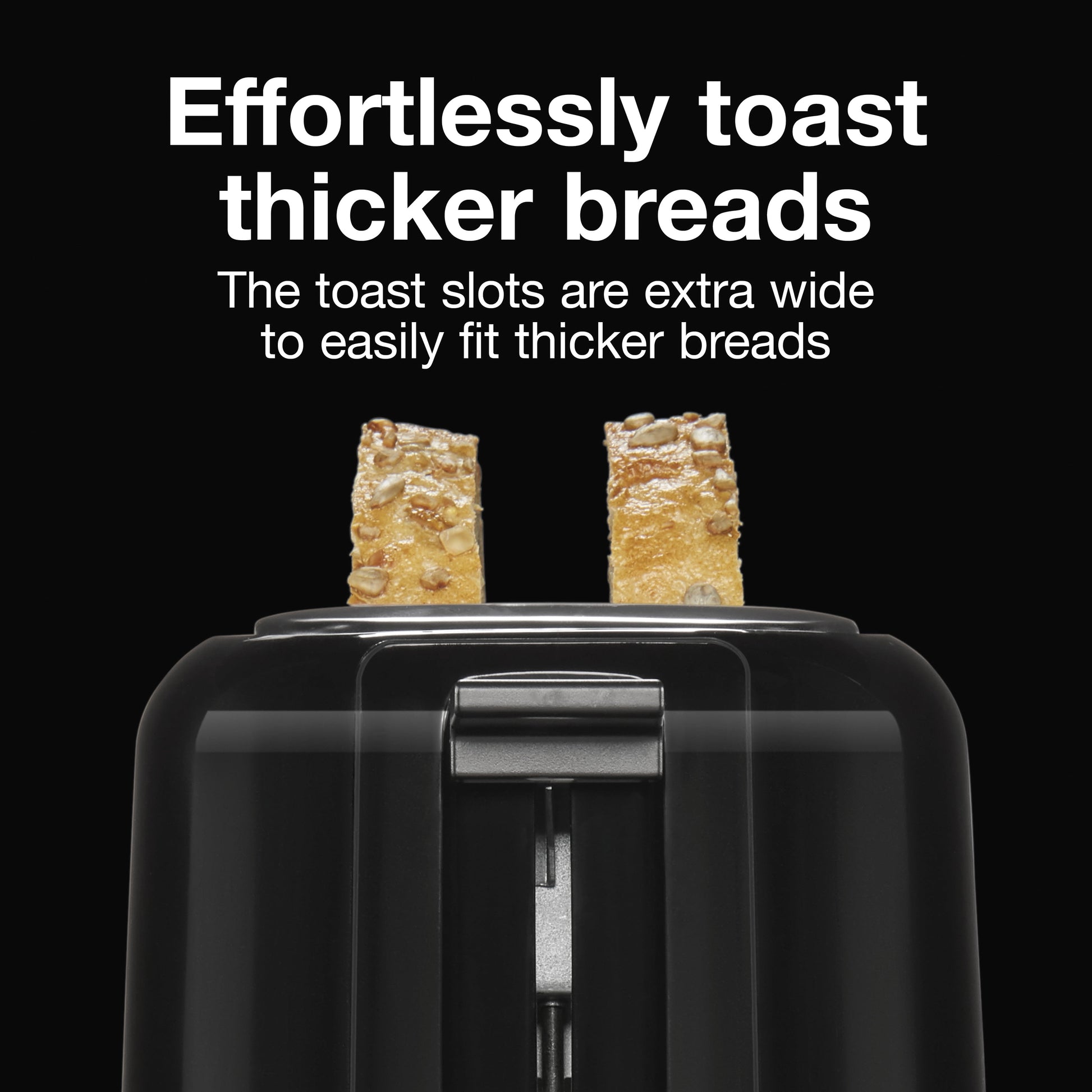 2 Slice Toaster, Wide-Slots, Shade Selector, Toast Boost, Auto Shut-Off and Cancel Button, Black, 22215