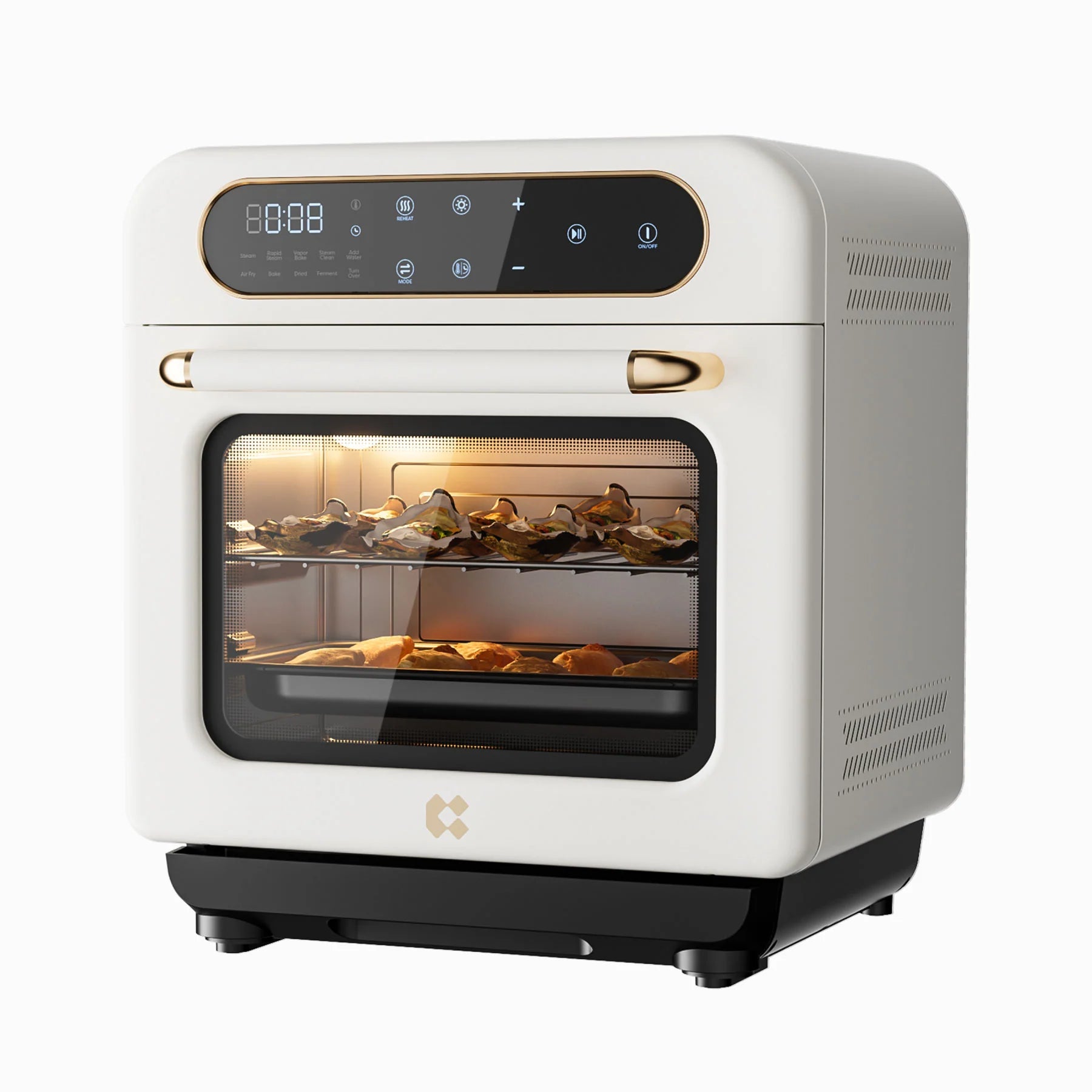 Ciarra Nosh Oven | 8-In-1 Steam Oven with Air Fryer | Ivory Mist