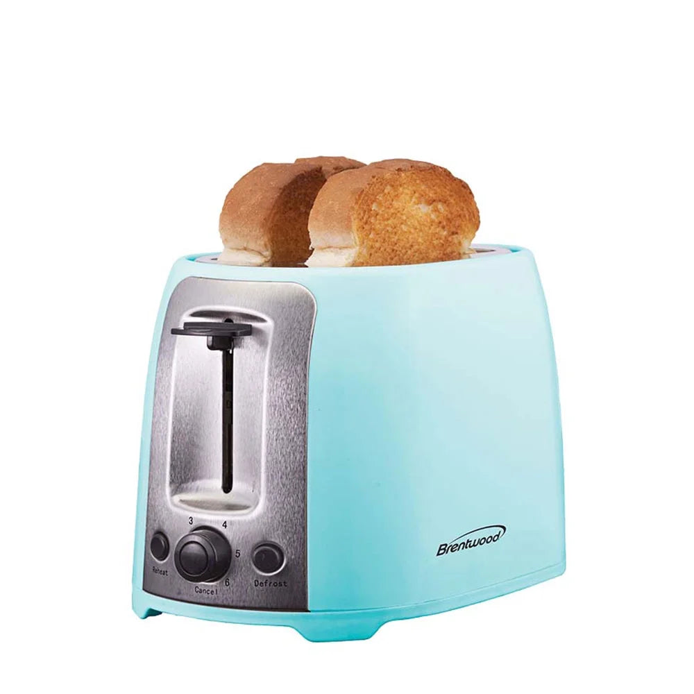 Cool Touch 2-Slice Toaster - Stylish Blue with Extra Wide Slots for Perfect Toast Every Time!