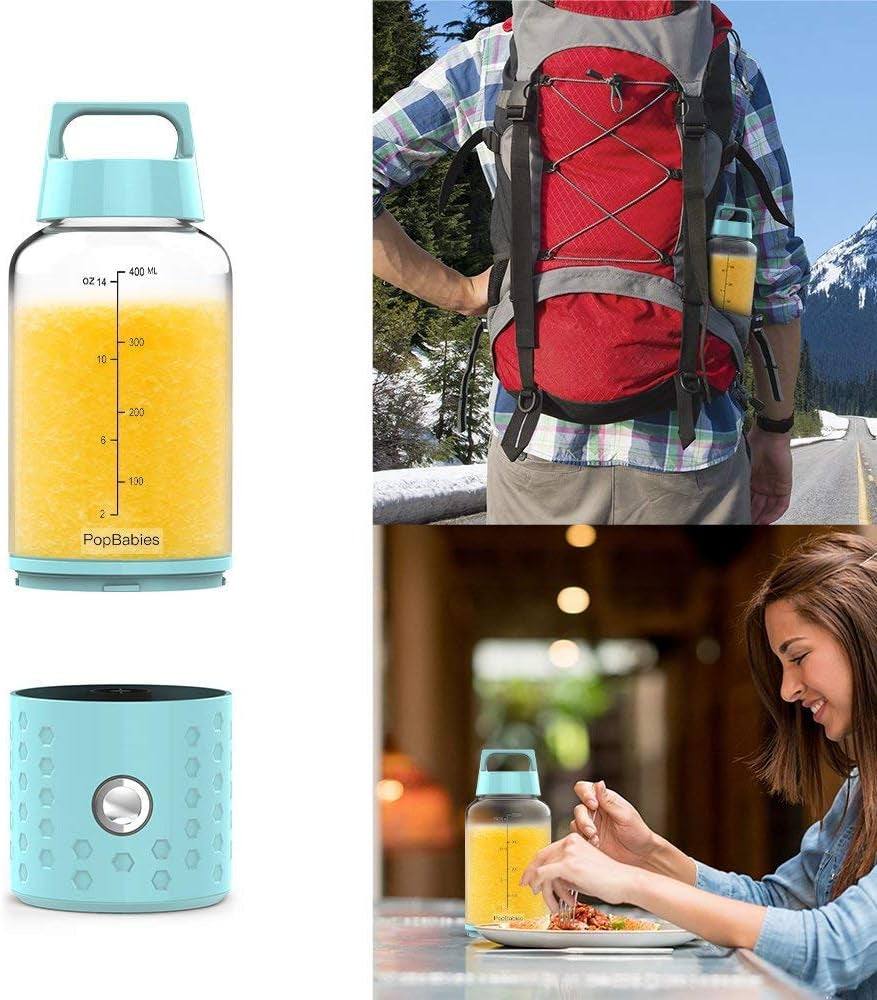 Portable USB Rechargeable Blender Cup - Carolina Blue Smoothie Maker