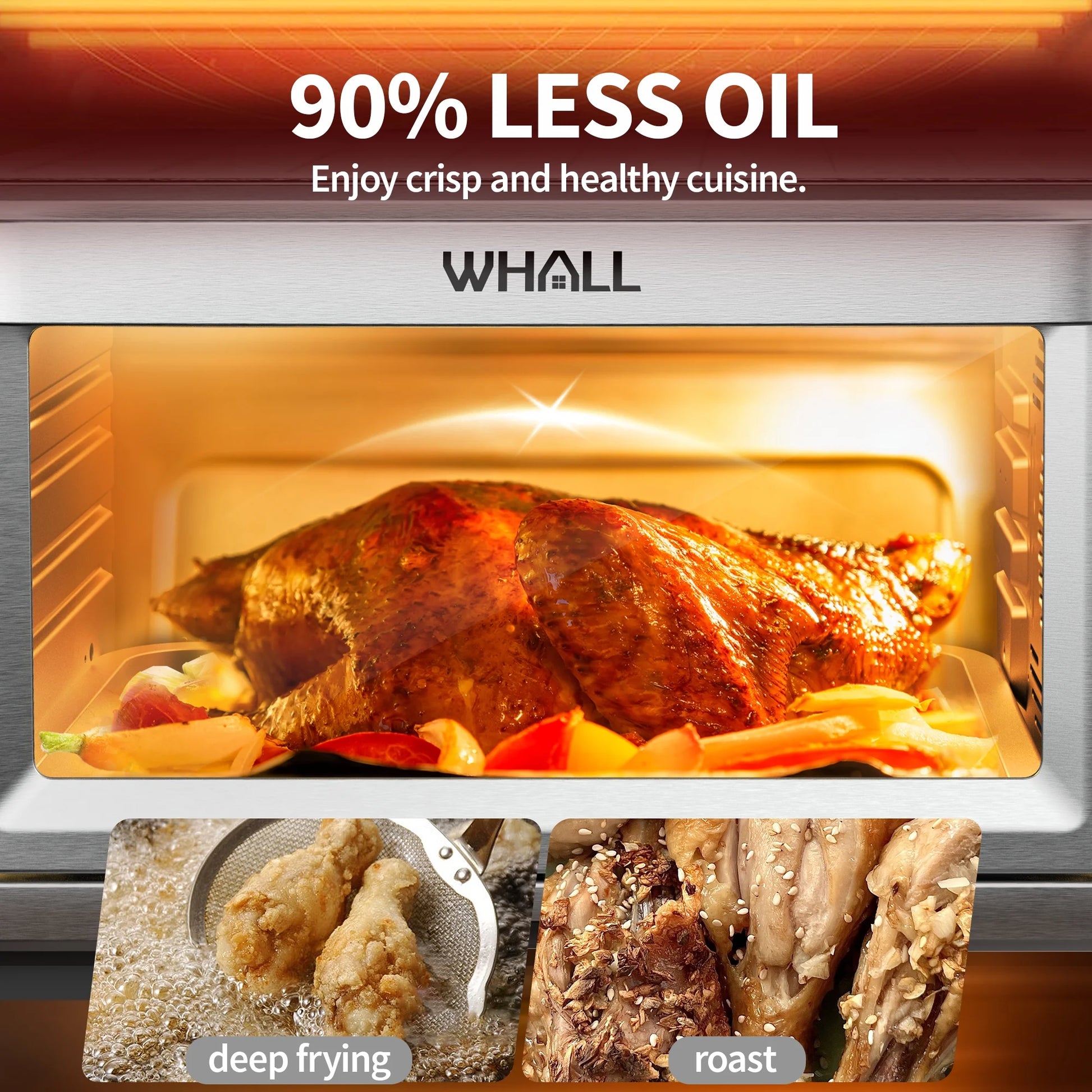 Air Fryer Toaster Oven - 30QT Convection Oven, 11-In-1 Oven, Touchscreen, 4 Accessories