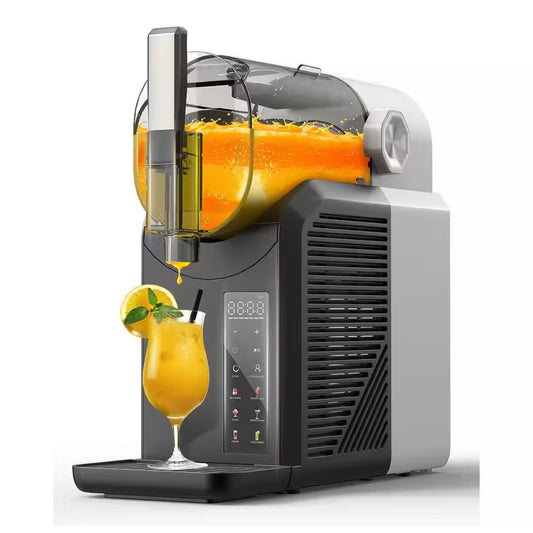 68 Oz. Black Slushy Machine, Self-Cleaning Snow Cone Machine with 6-Preset Programs, 4-Hours Freshness and No Ice Needed