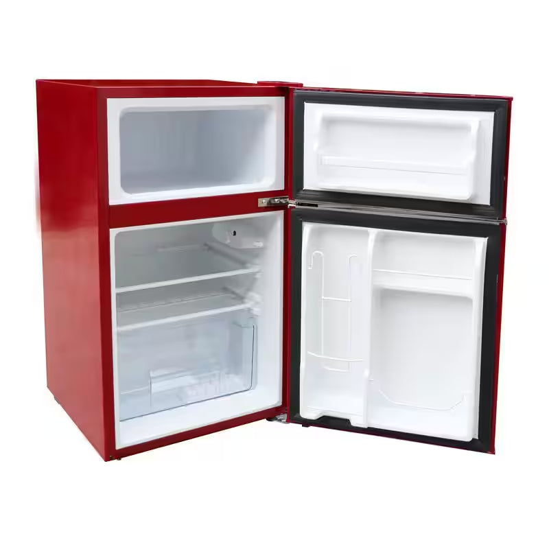Retro 3.2 Cu. Ft. 2 Door Mini Refrigerator in Red