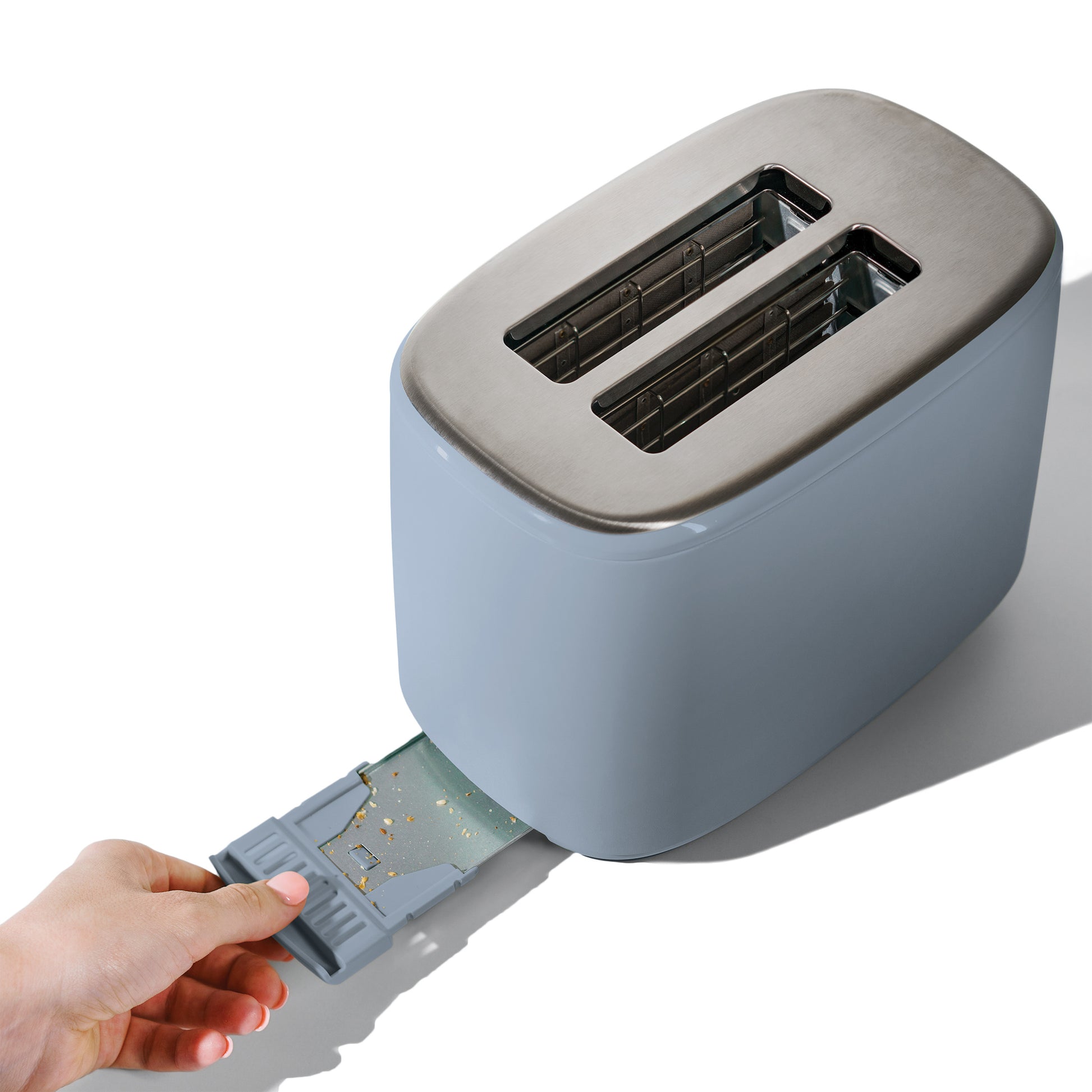 Stunning Cornflower Blue 2-Slice Toaster with Touch-Activated Display by Drew Barrymore