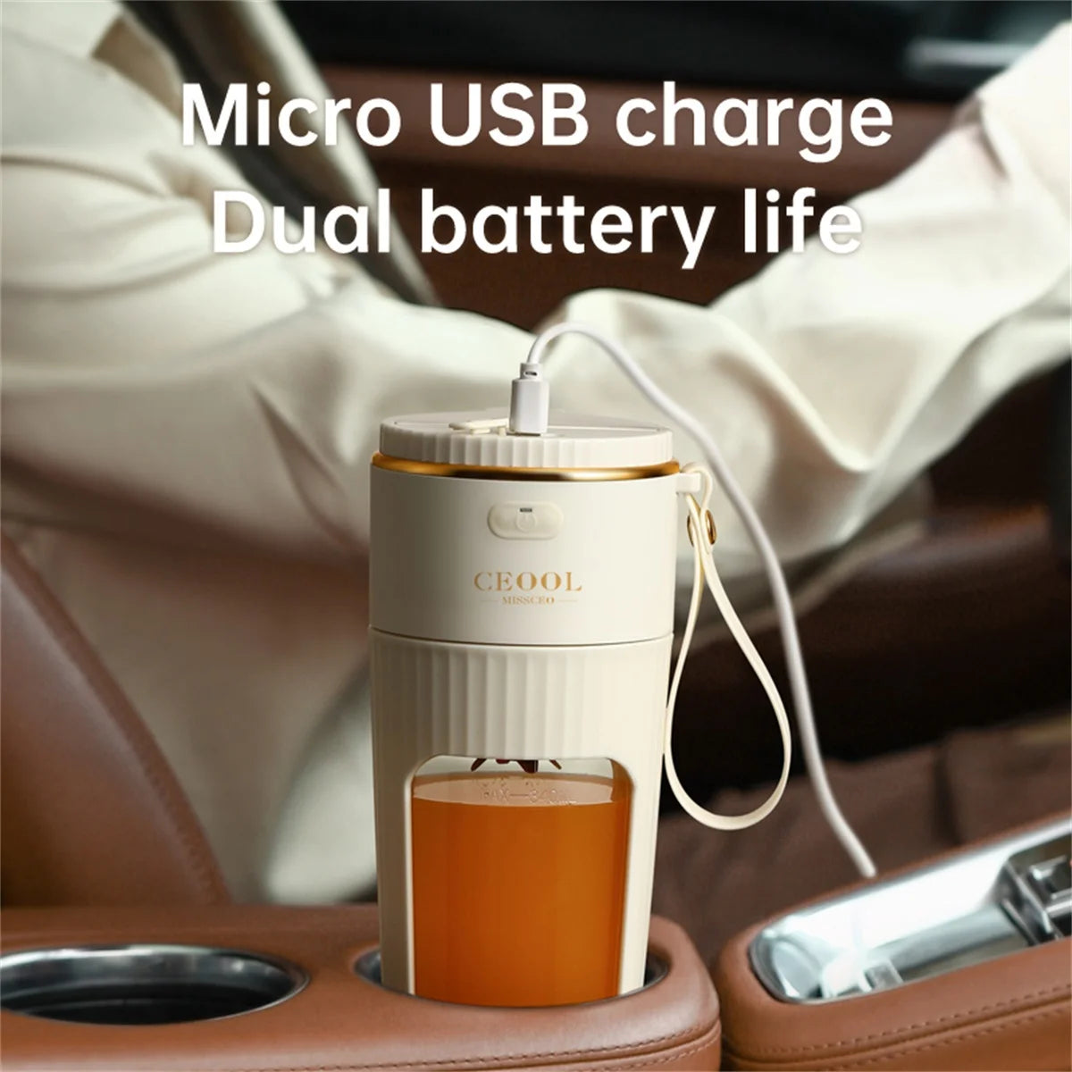 Portable Blender - Your Ultimate Ice and Frozen Fruit Smoothie Maker!