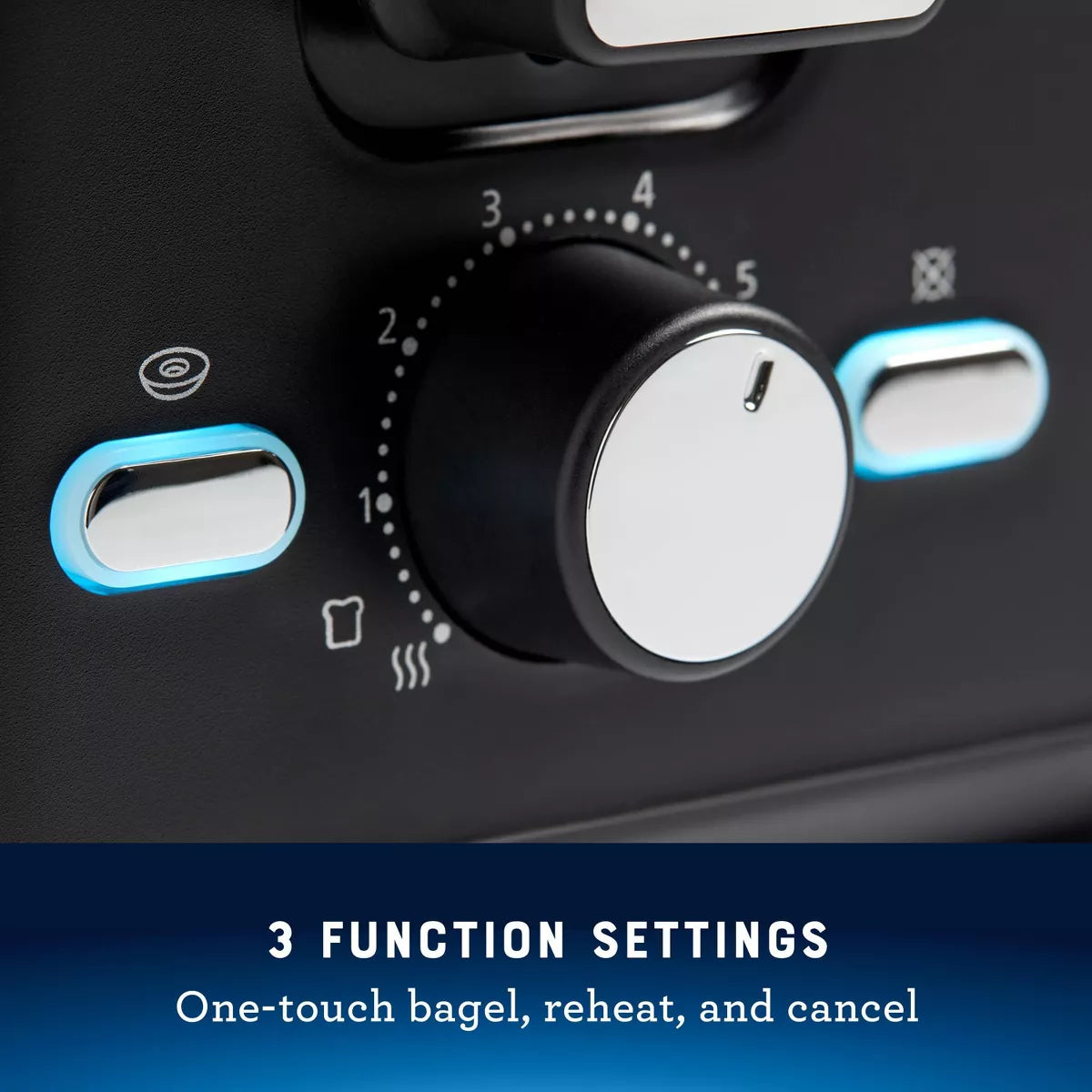 Oster 4-Slice Toaster with Extra-Wide Slots Black: Bagel & Bread Toaster, 1560W, Kitchen Aid, Spot Clean