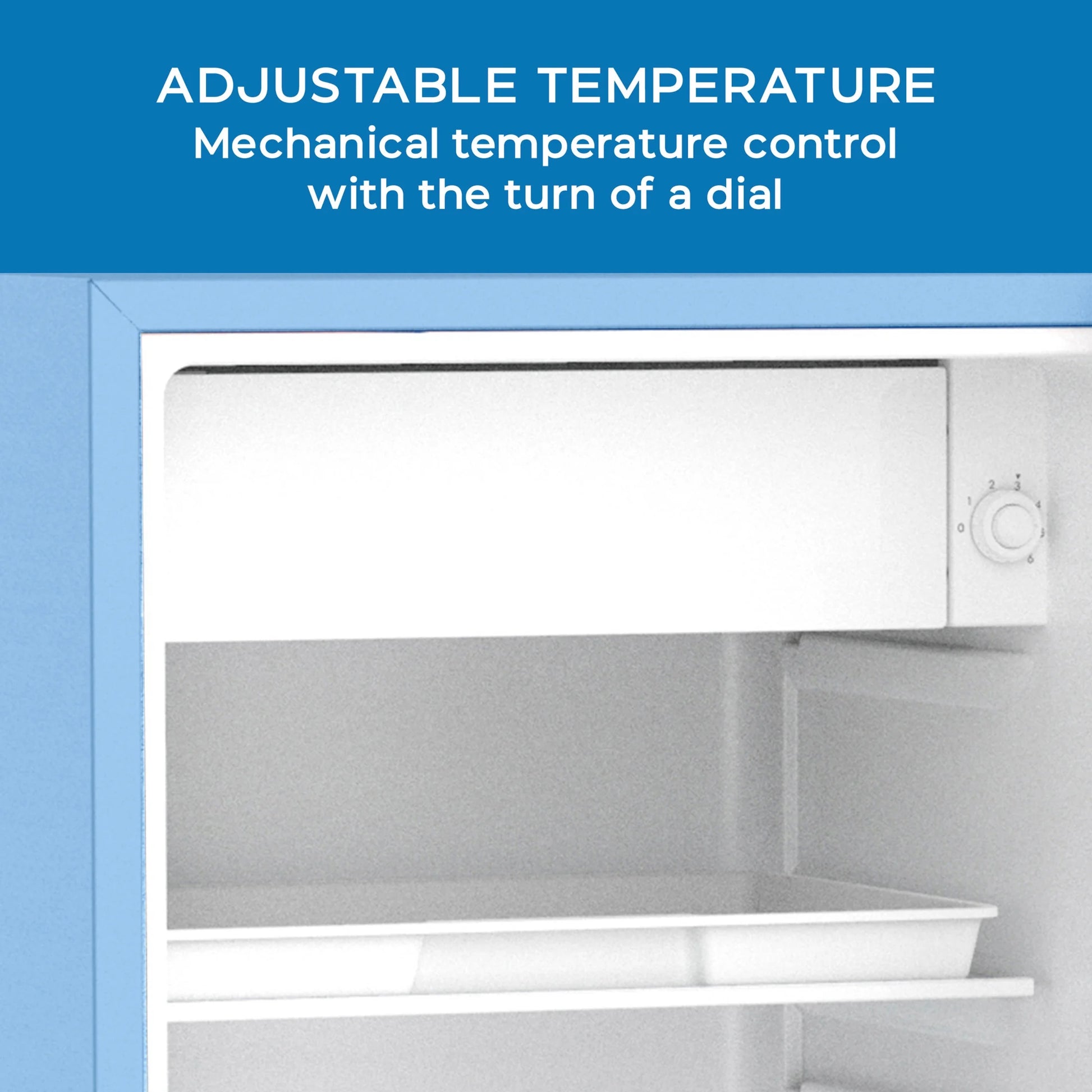 Retro Series 3.0 Cu. Ft. Compact Mini-Fridge in Stylish Robin's Egg Blue