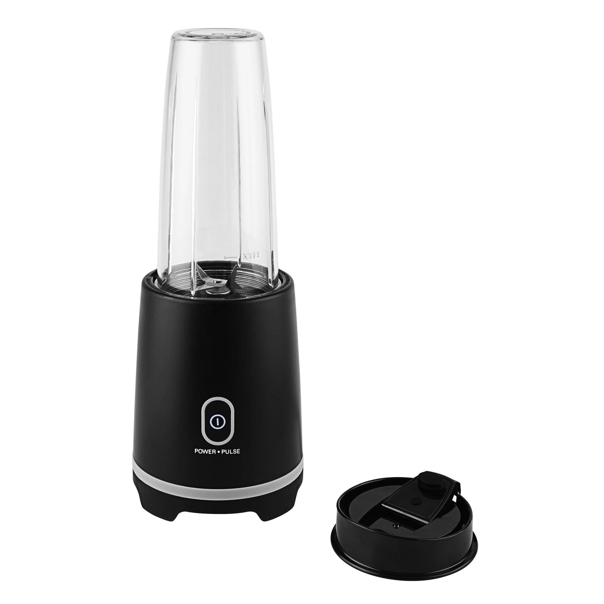 16 Oz Black Single-Serve Blender with Travel Lid - Perfect for On-the-Go Smoothies!