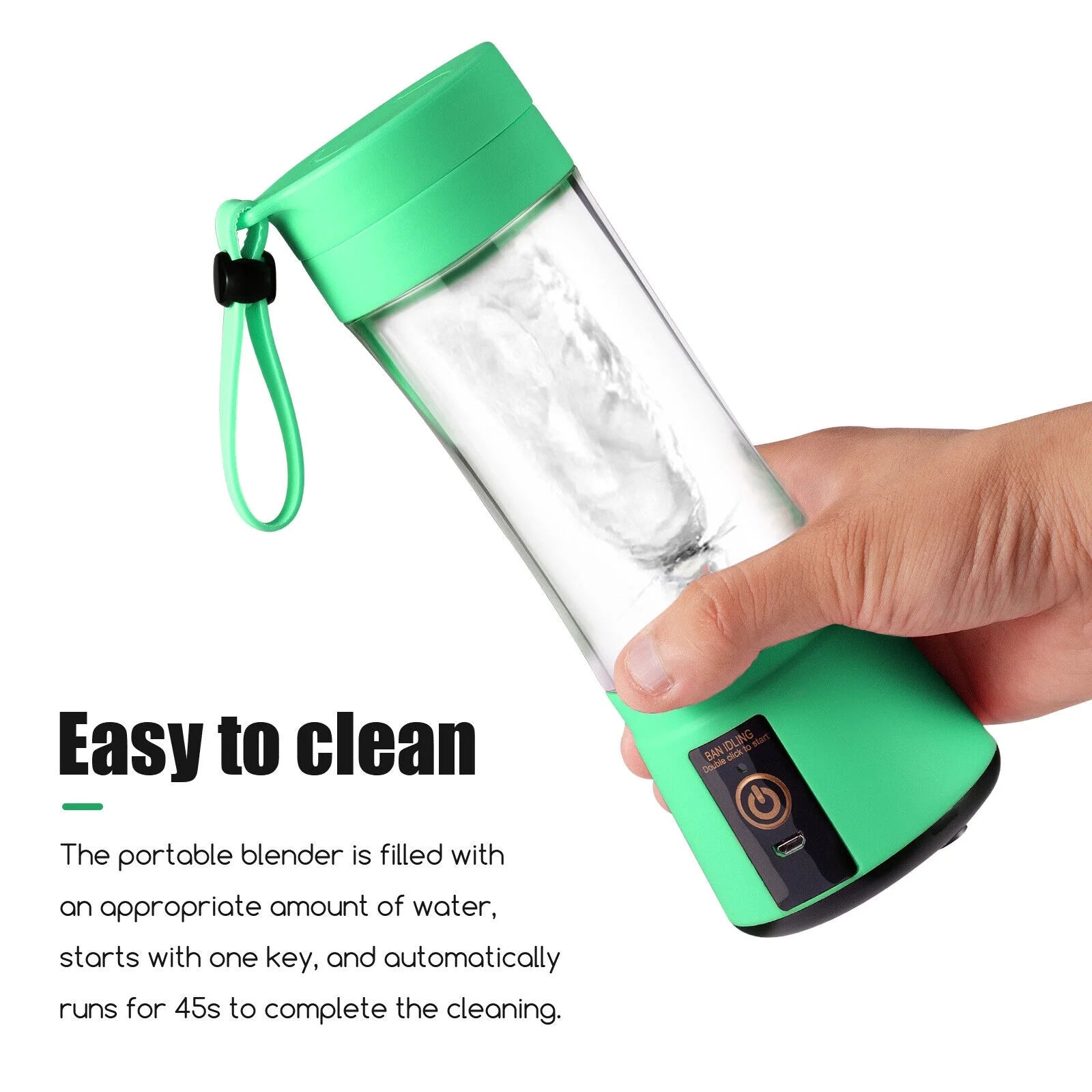 Portable USB Rechargeable Juicer Blender Cup for Smoothies and Shakes - Perfect for Travel!