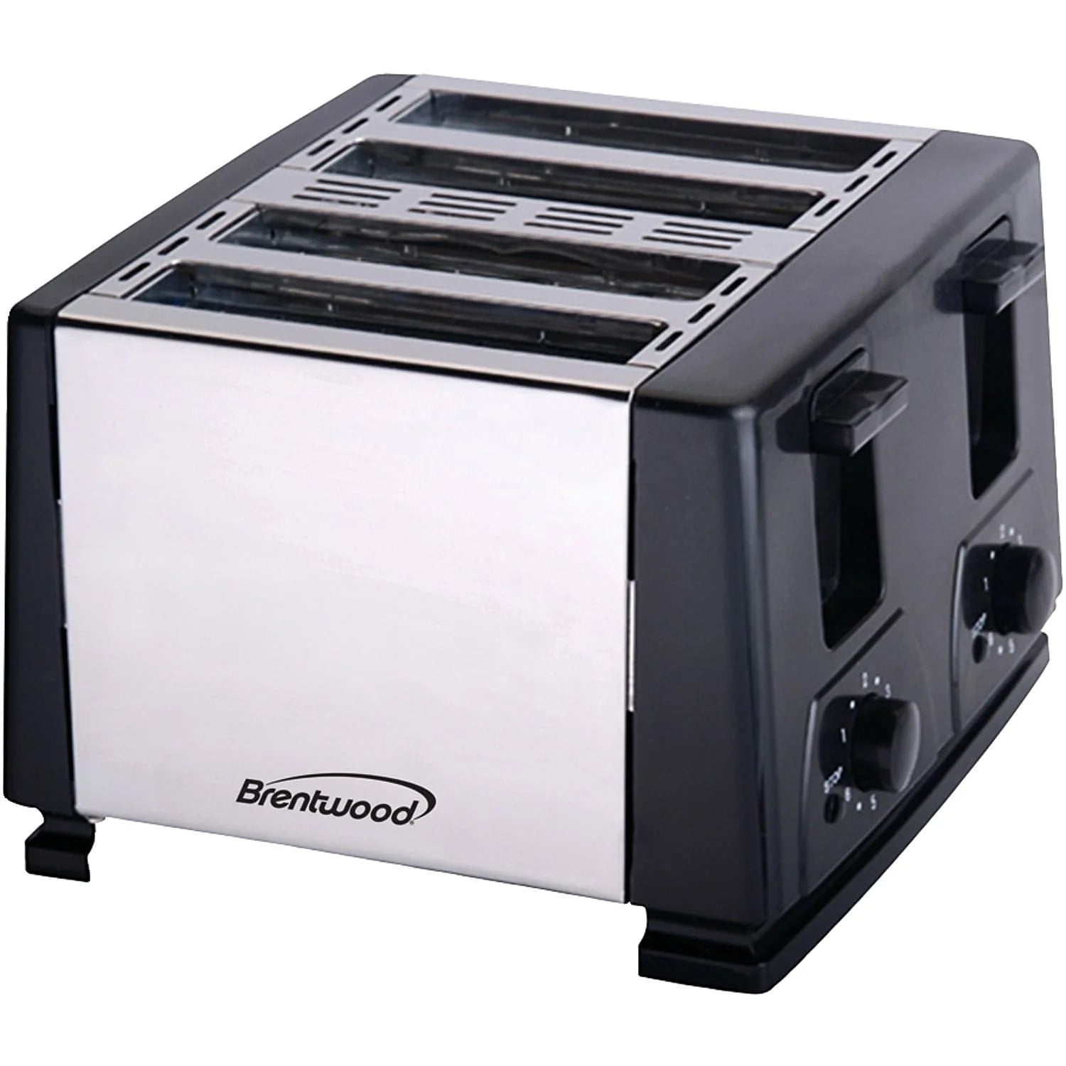 Brentwood TS-284 Black 4-Slice Toaster - Perfect for Family Breakfasts!