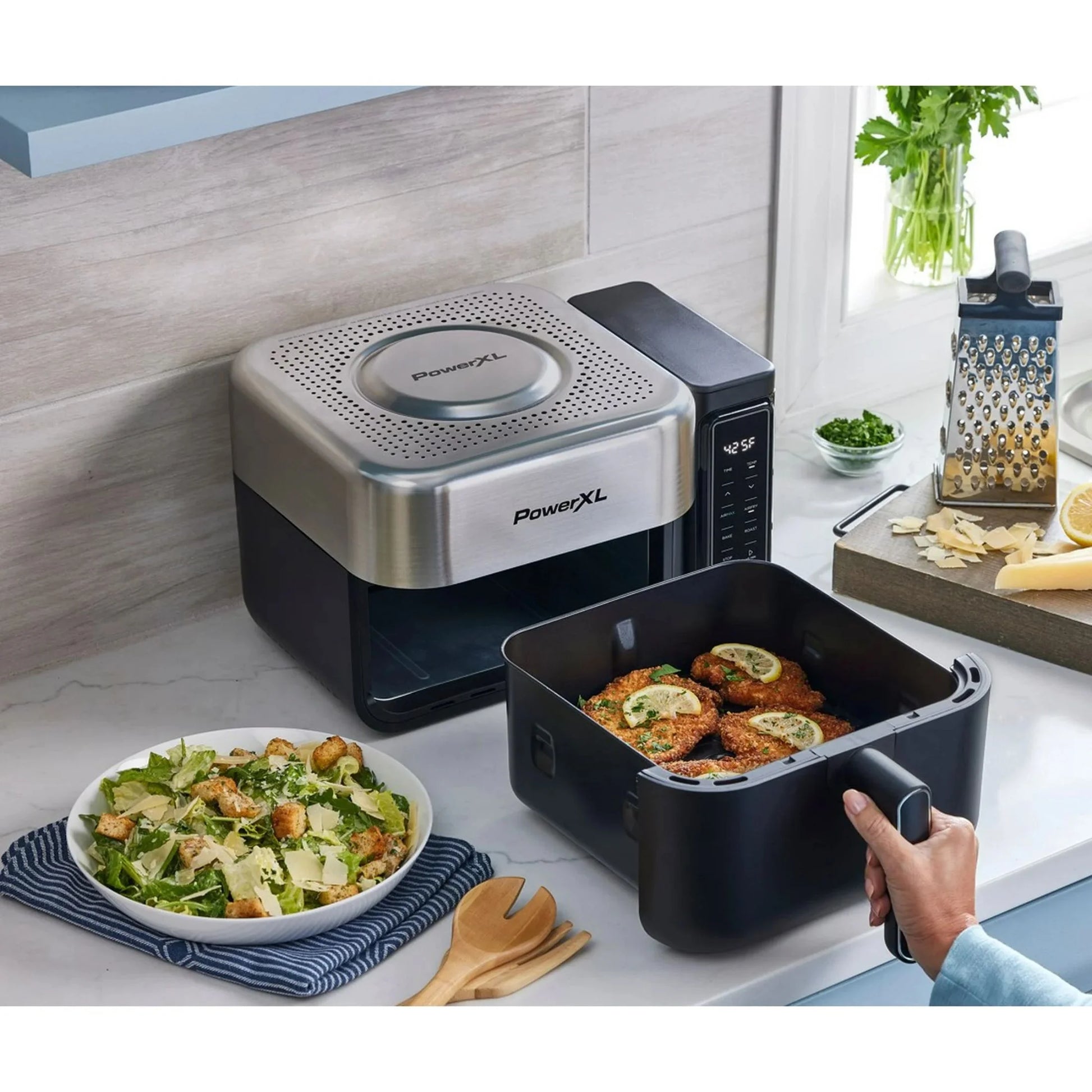 ™ 6.3 Quart AIRMAX™ Air Fryer Oven with 4 Pre-Sets, Two Tier Compact Design