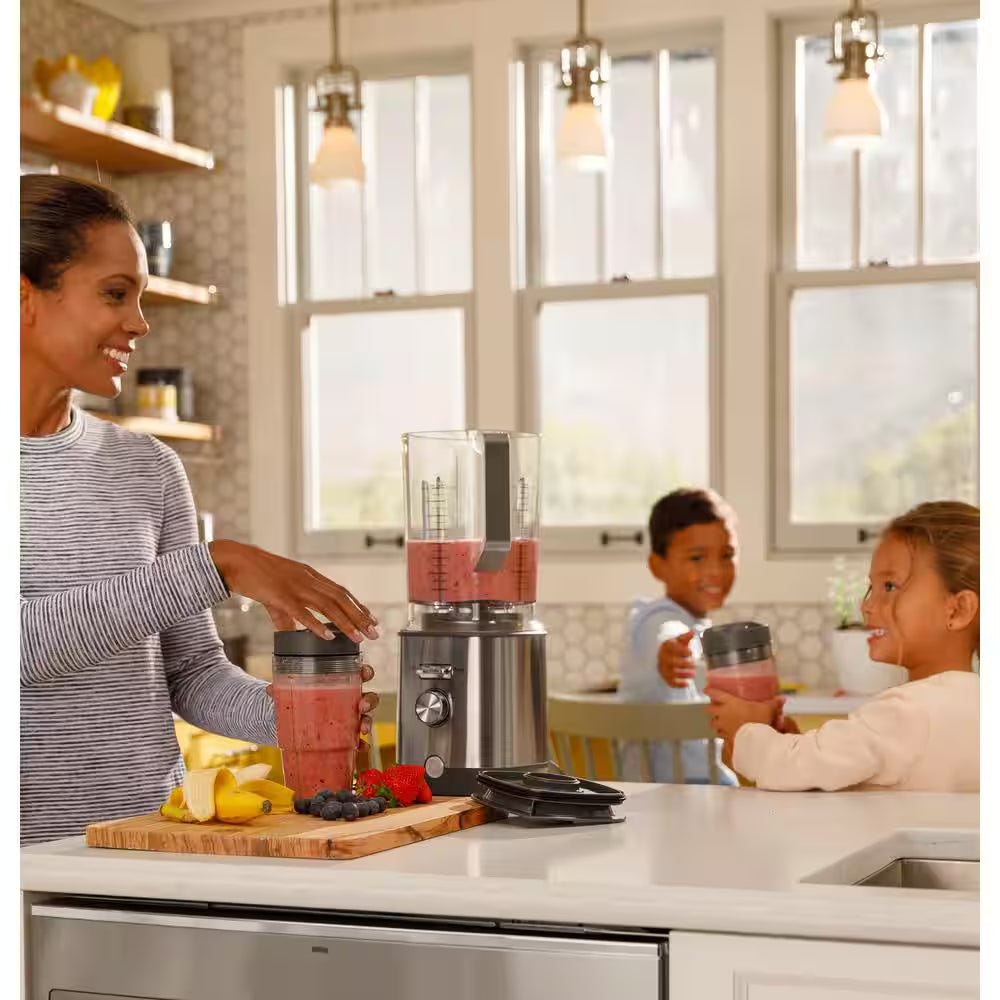 64-Oz. 5-Speed Stainless Steel Blender with Personal Blender Cups