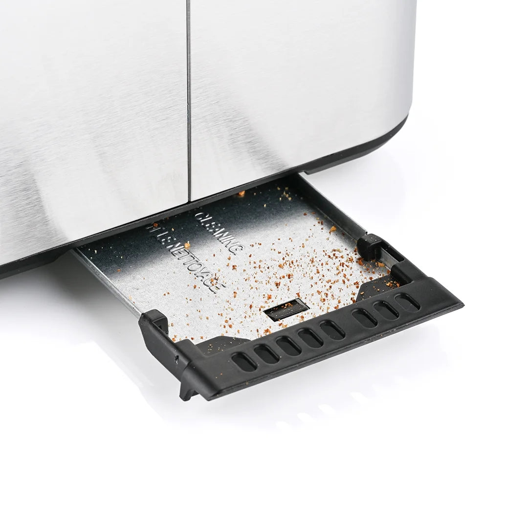 Stainless Steel 2-Slice Toaster with Extra Wide Slots and Easy Lever & Dial Controls - 900W Power