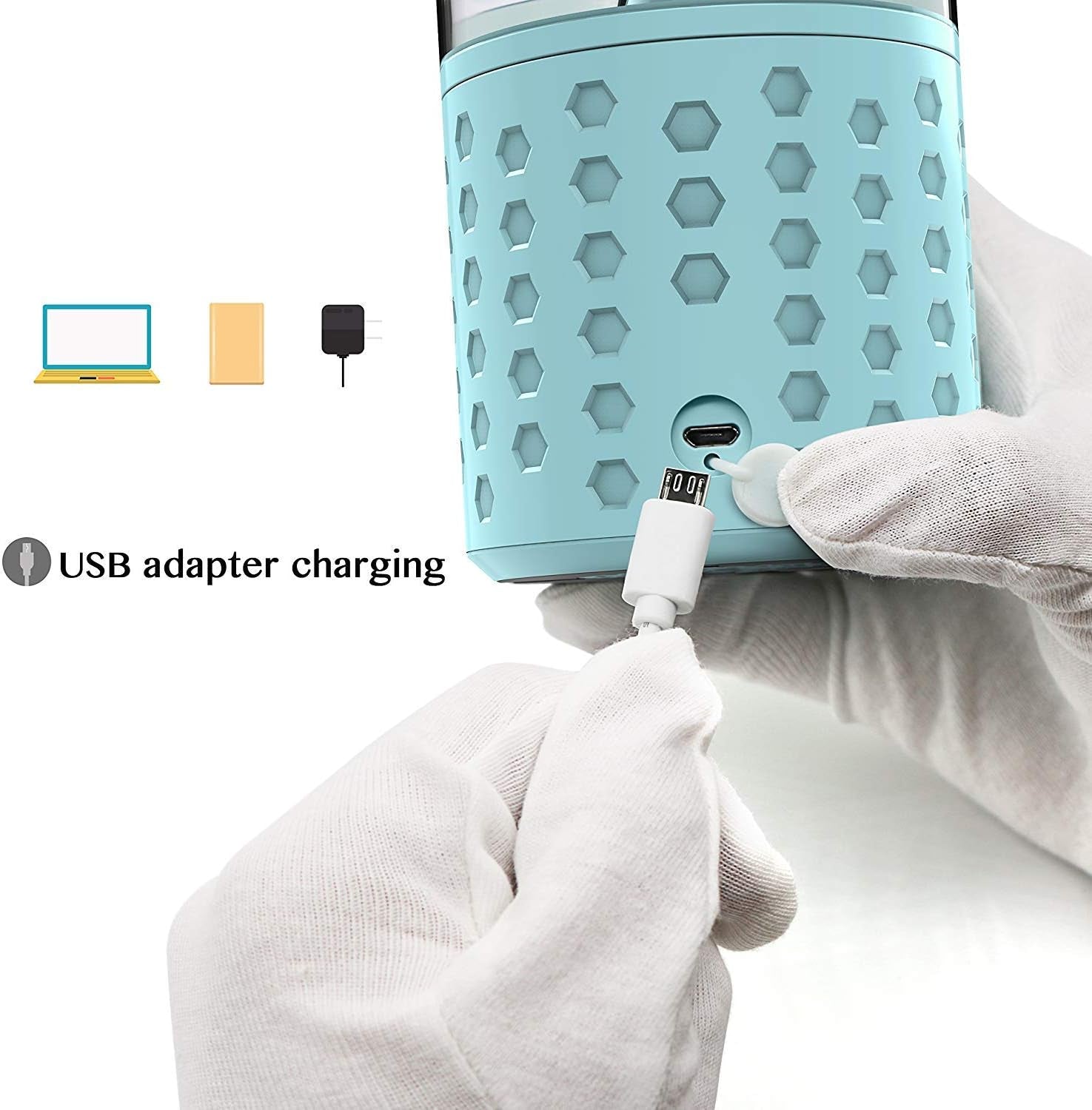 Portable USB Rechargeable Blender Cup - Carolina Blue Smoothie Maker