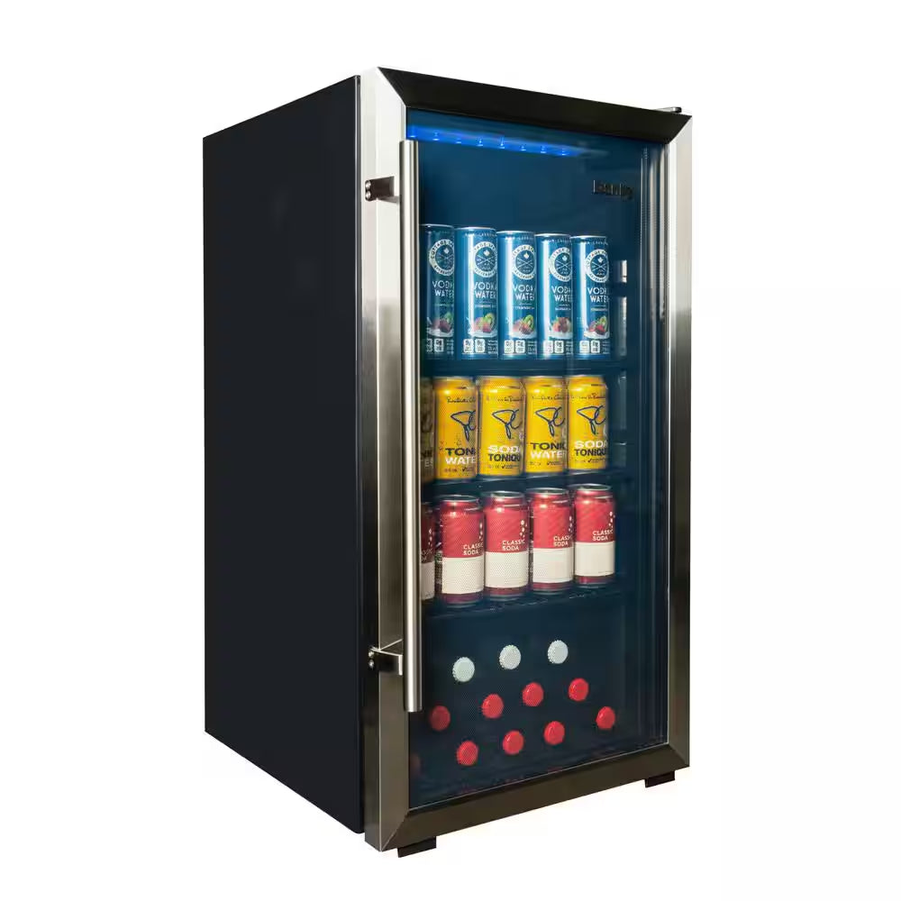 Designer 17.5 In. Wide 117-Can Free-Standing Beverage Cooler