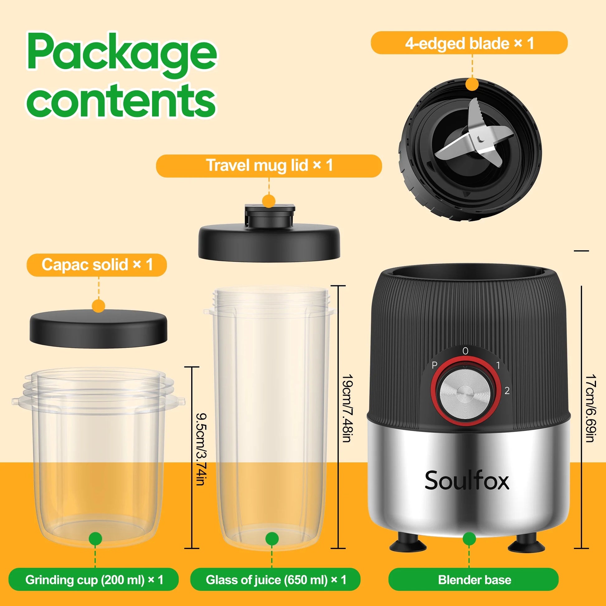 Portable Electric Mini Blender - Matte Black, Fast & Multifunctional Juice Mixer for On-the-Go Freshness