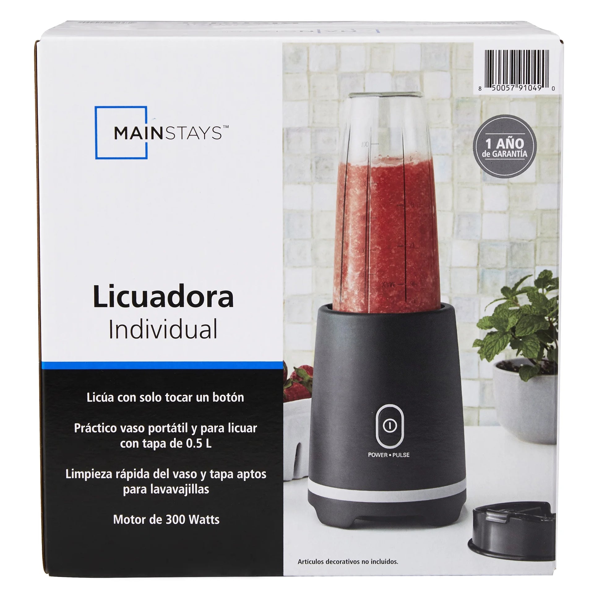 16 Oz Black Single-Serve Blender with Travel Lid - Perfect for On-the-Go Smoothies!