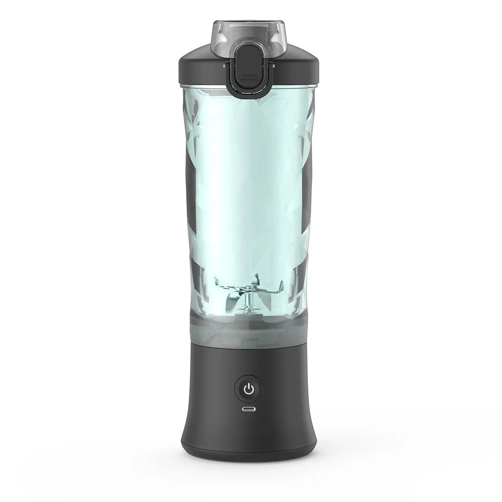 Portable Blender - 21 Oz Travel Cup, 10 Blades, USB Rechargeable Mini Blender for Shakes & Smoothies - Perfect for Gym, Home & Outdoors - Sleek Black Design