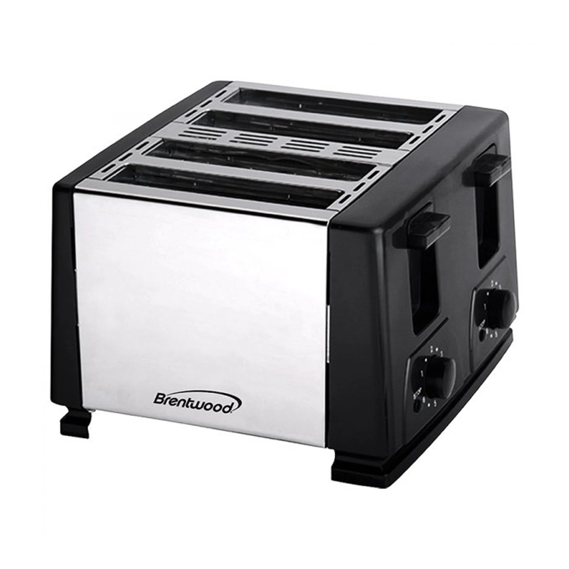 Brentwood TS-284 Black 4-Slice Toaster - Perfect for Family Breakfasts!
