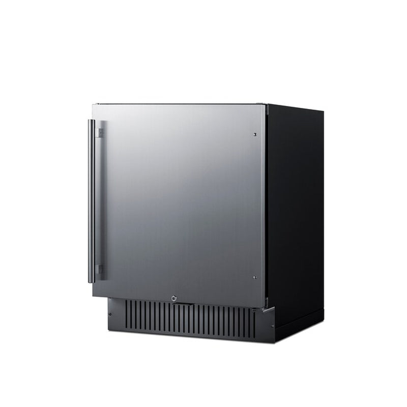 4.98-Cu Ft Built-In Mini Fridge ( Stainless Steel Door and Black Cabinet ) Garage Ready