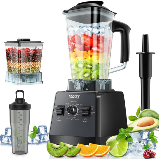 70Oz Countertop Blender - Powerful 1000W Motor with 6 Speed Settings for Effortless Blending (Black)