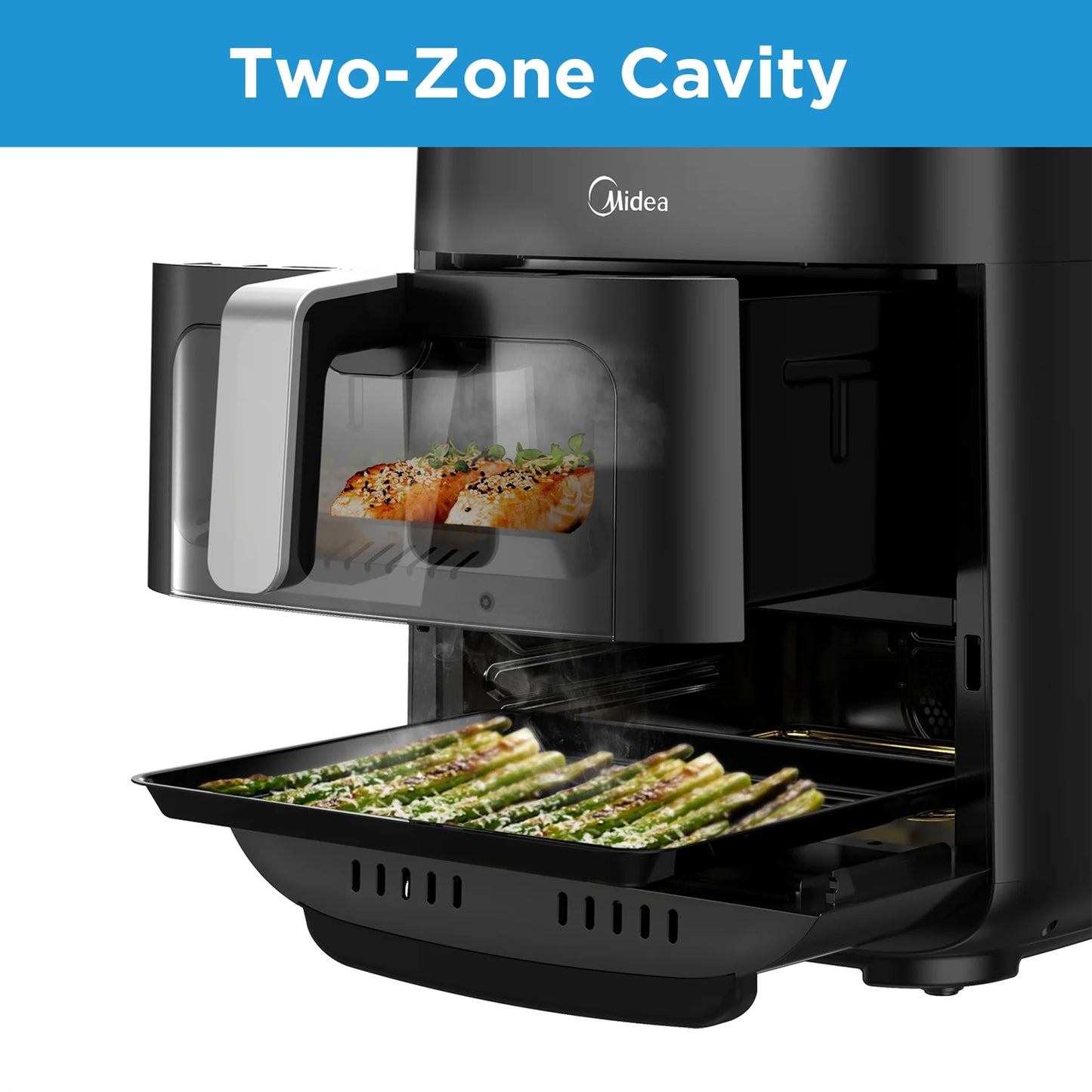 11 Quart 8-In-1 Two-Zone Air Fryer Oven with Sync Finish Cooking