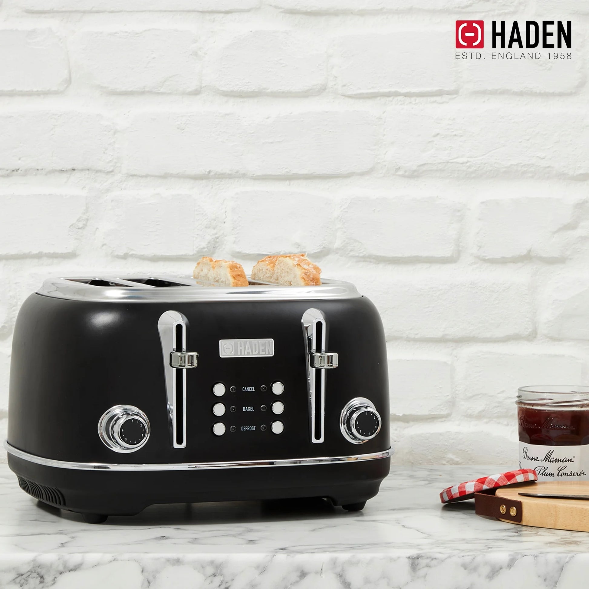 Powerful 1500W 4-Slot Toaster - TOSTR SS BLK (Single Pack)
